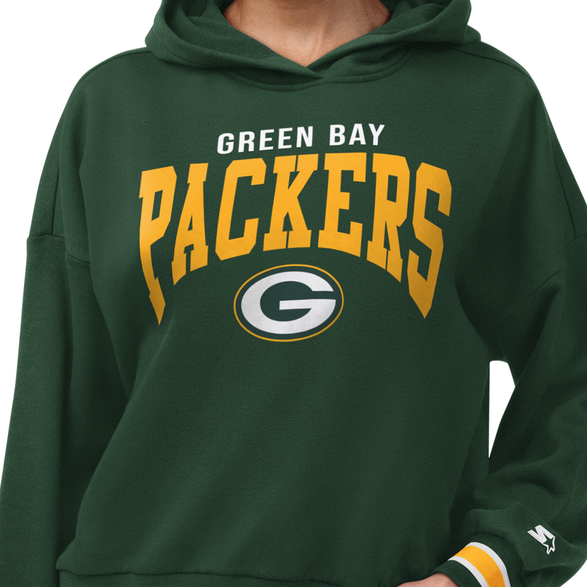 Sweat à capuche Starter Green Bay Packers Home Plate pour femmes