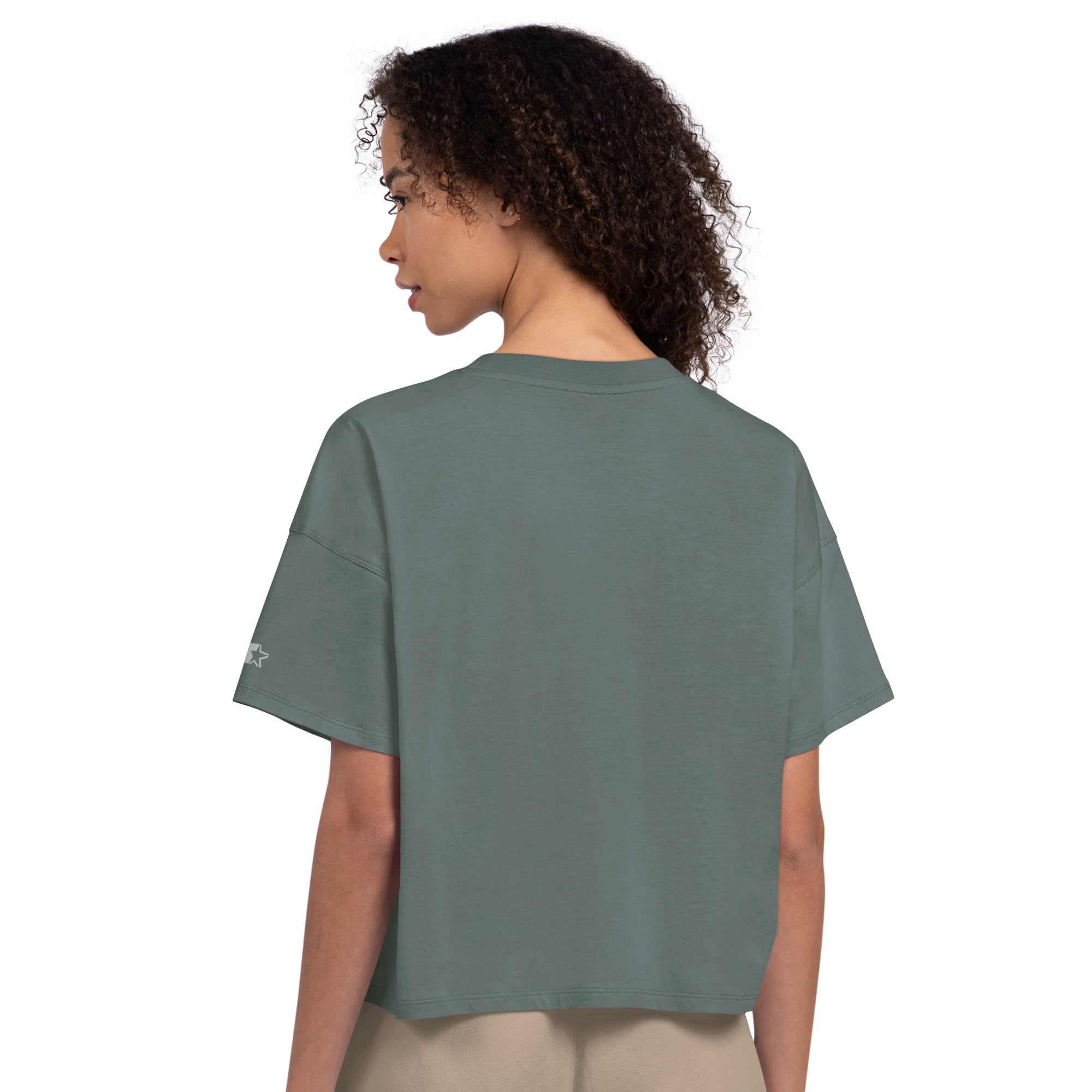 T-shirt court à strass Starter Green Bay Packers pour femme