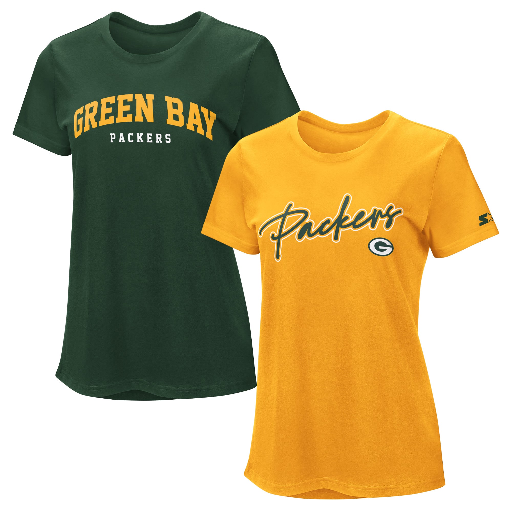 Pack de t-shirts Green Bay Packers pour femmes (vert/or)