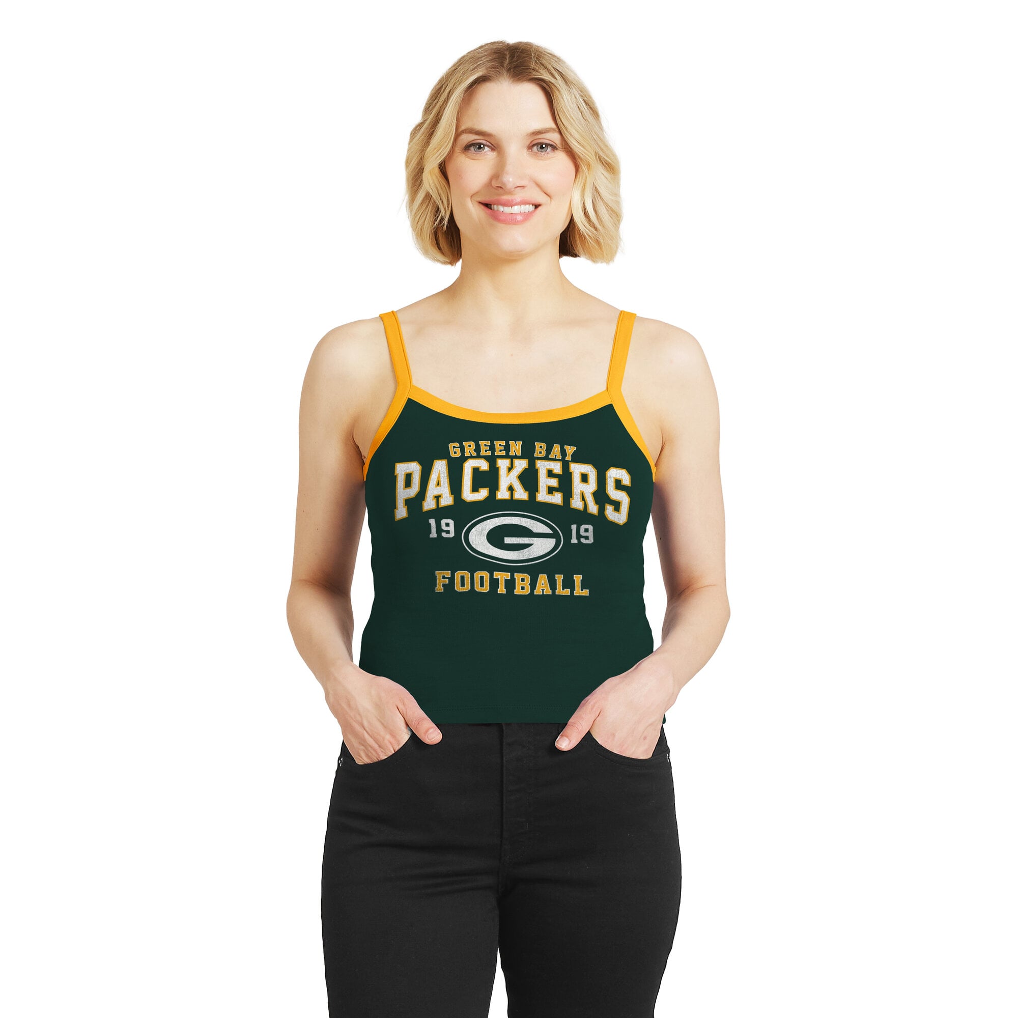 Women's WEAR by Erin Andrews  Green Bay Packers Colorblock Tank Top