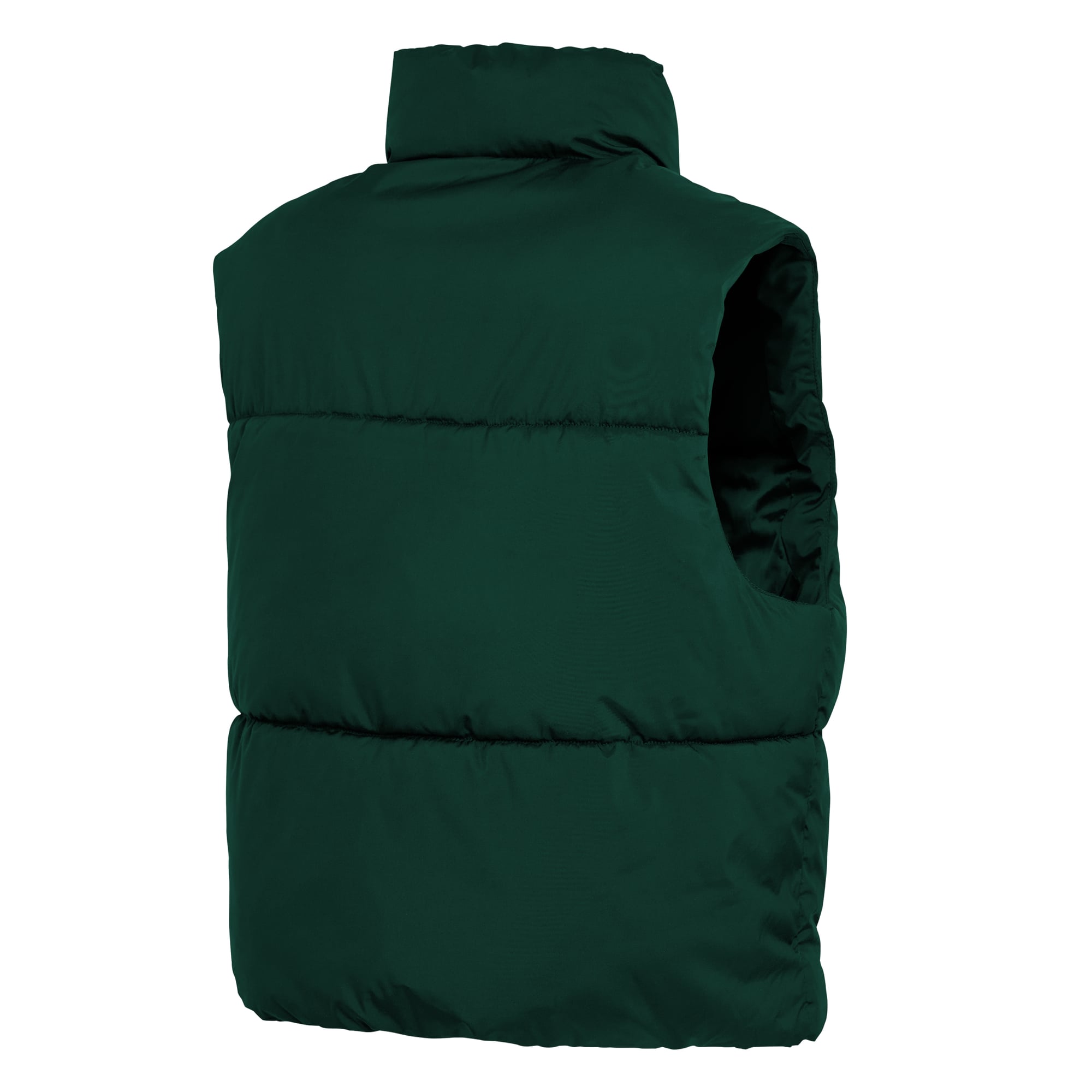 Gilet matelassé court zippé vert Green Bay Packers pour femme, par Erin Andrews WEAR by