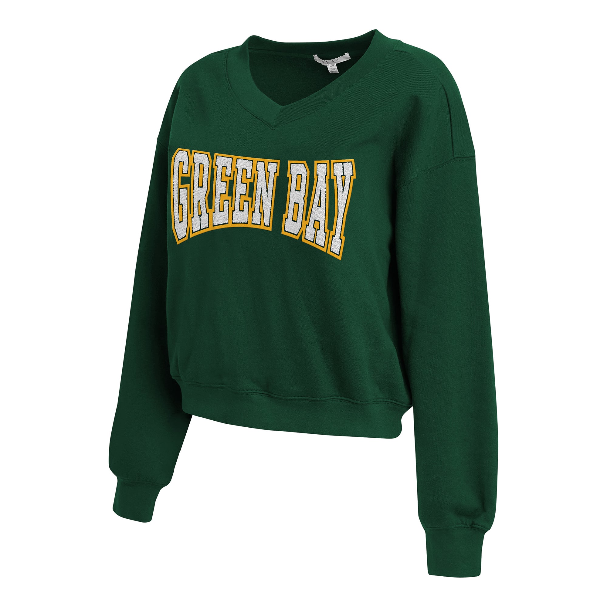 Women's WEAR by Erin Andrews Green Bay Packers Fleece V-Neck Lounge Set