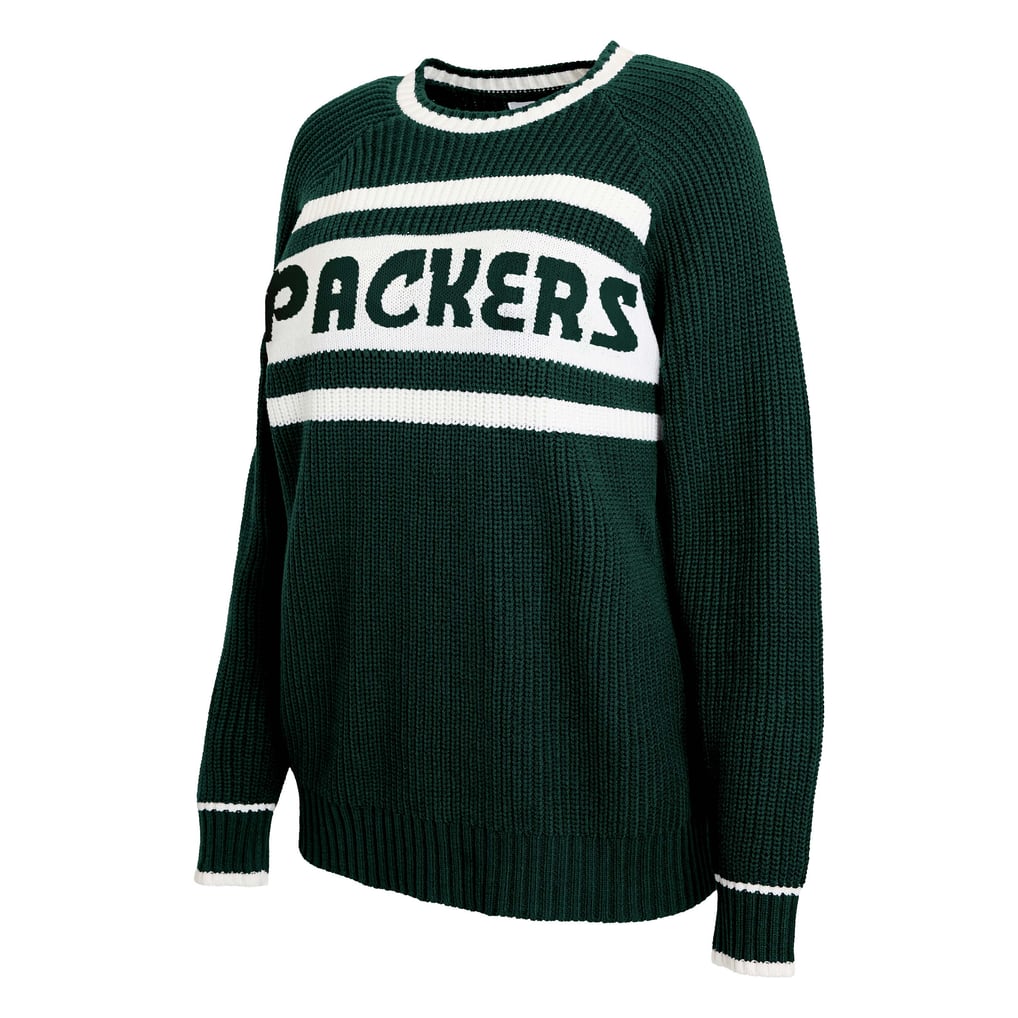 Green Bay Packers WEAR by Erin Andrews Women's Raglan Shaker Sweater ...