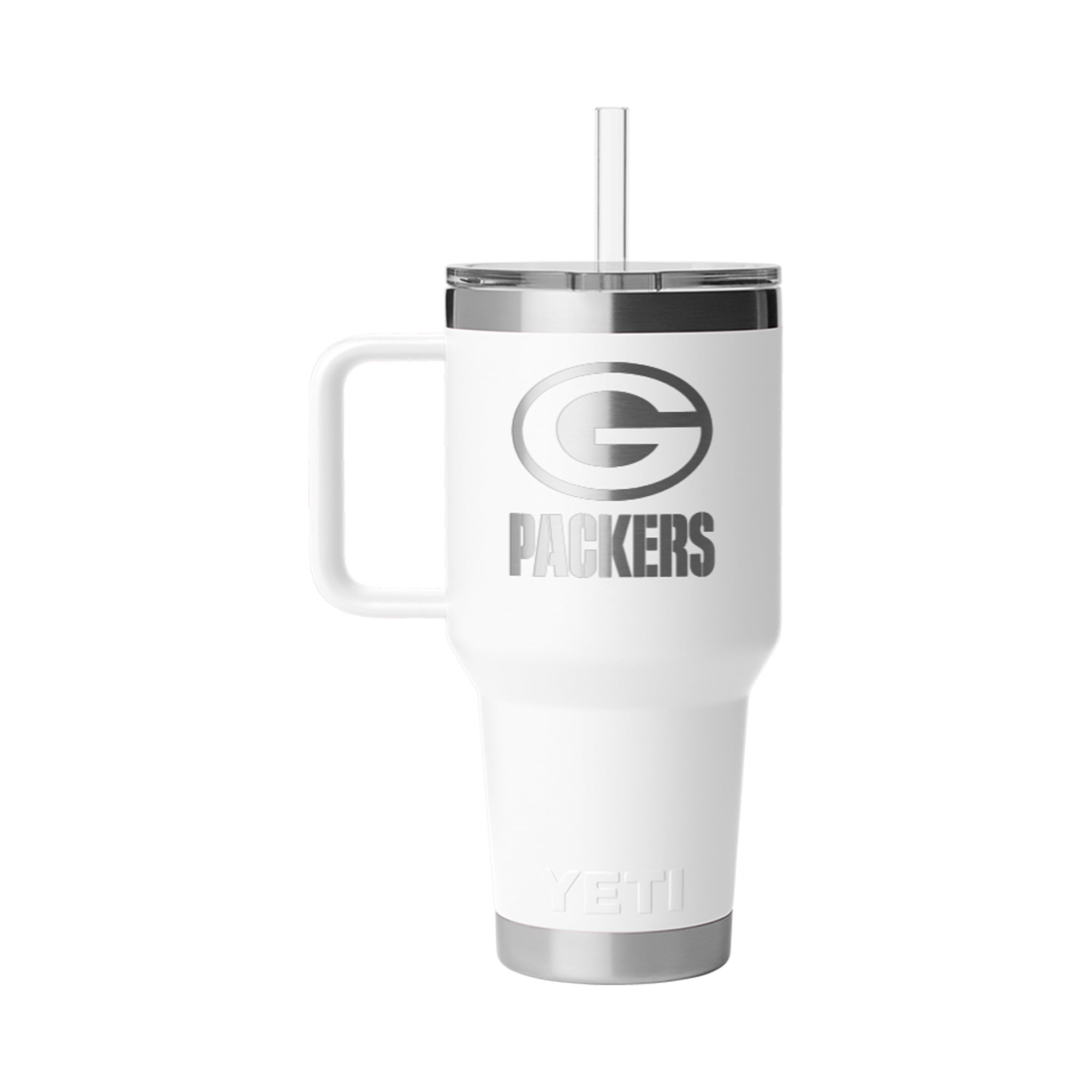 Mug à paille YETI Green Bay Packers Rambler 2.0 de 1 litre (35 oz)