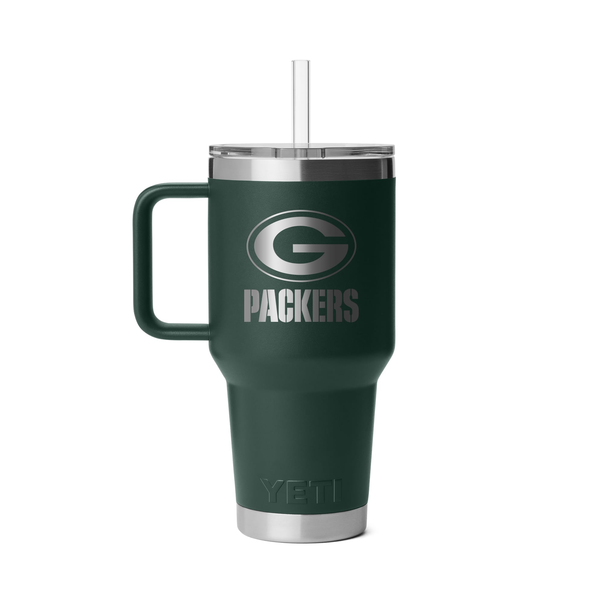 Mug à paille YETI Green Bay Packers Rambler 2.0 de 1 litre (35 oz)