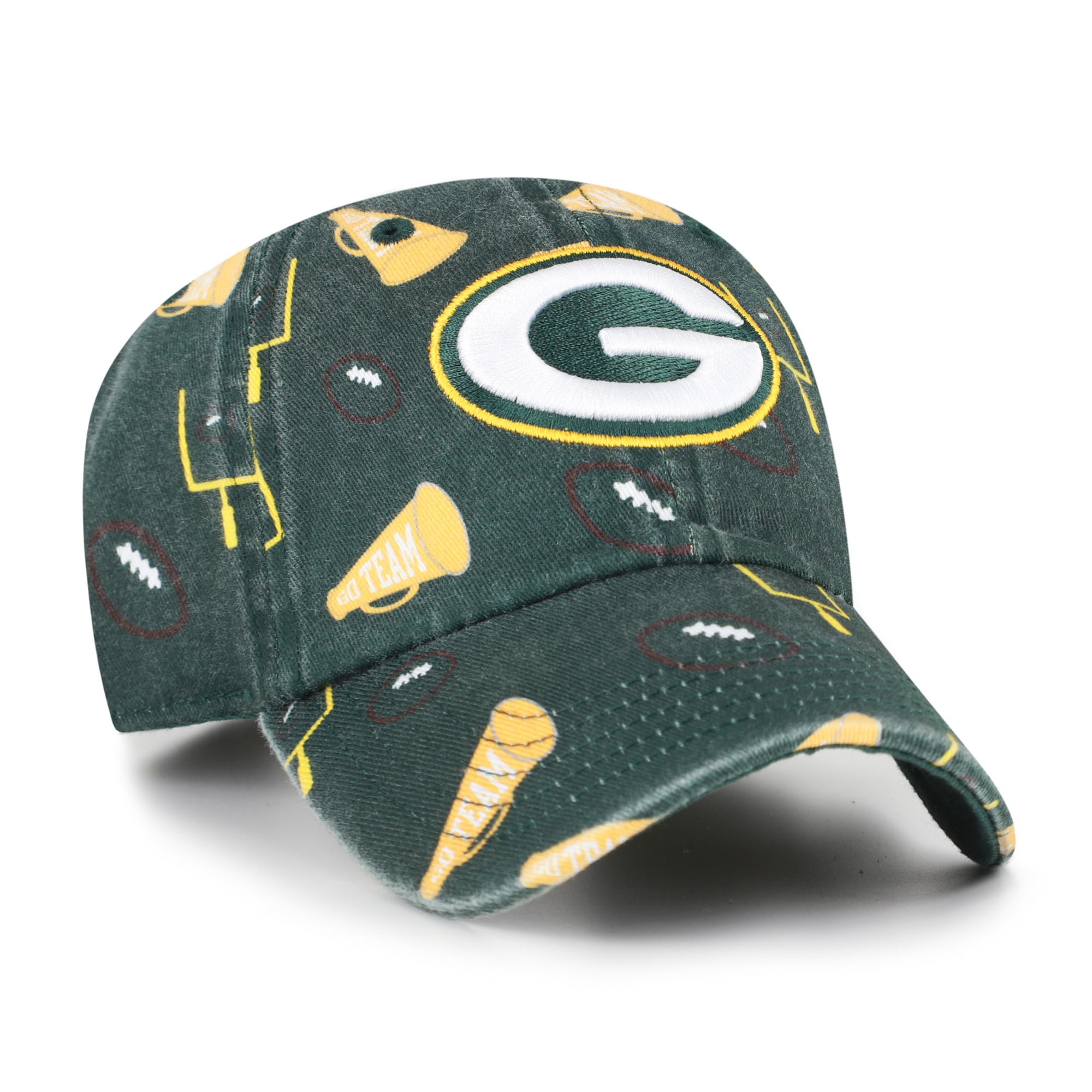 Youth '47 Green Green Bay Packers Stomping Ground Clean Up Adjustable Hat