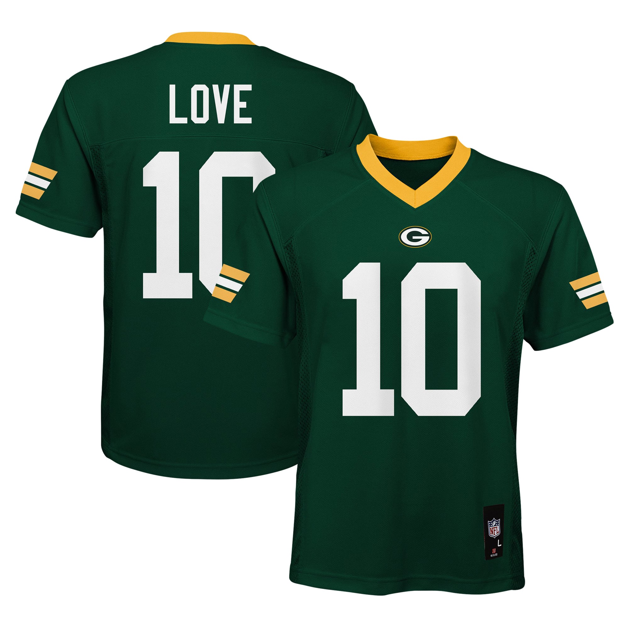 Youth Jordan Love Green Bay Packers Replica Jersey