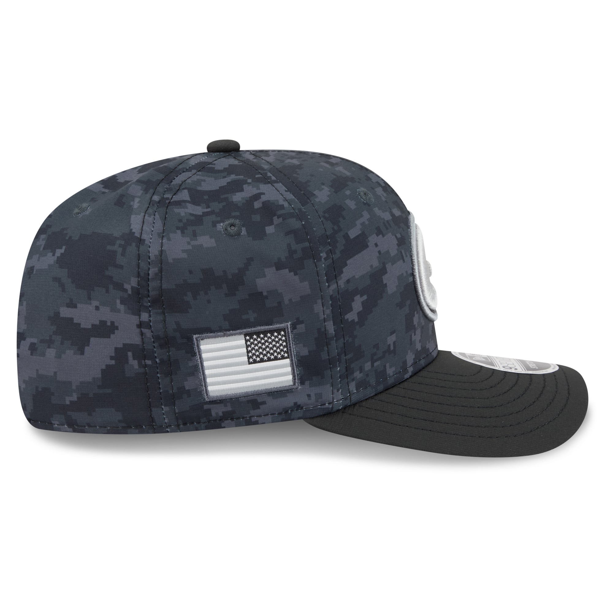 Casquette ajustable New Era noire Green Bay Packers 2026 Salute To Service 9SEVENTY pour jeunes