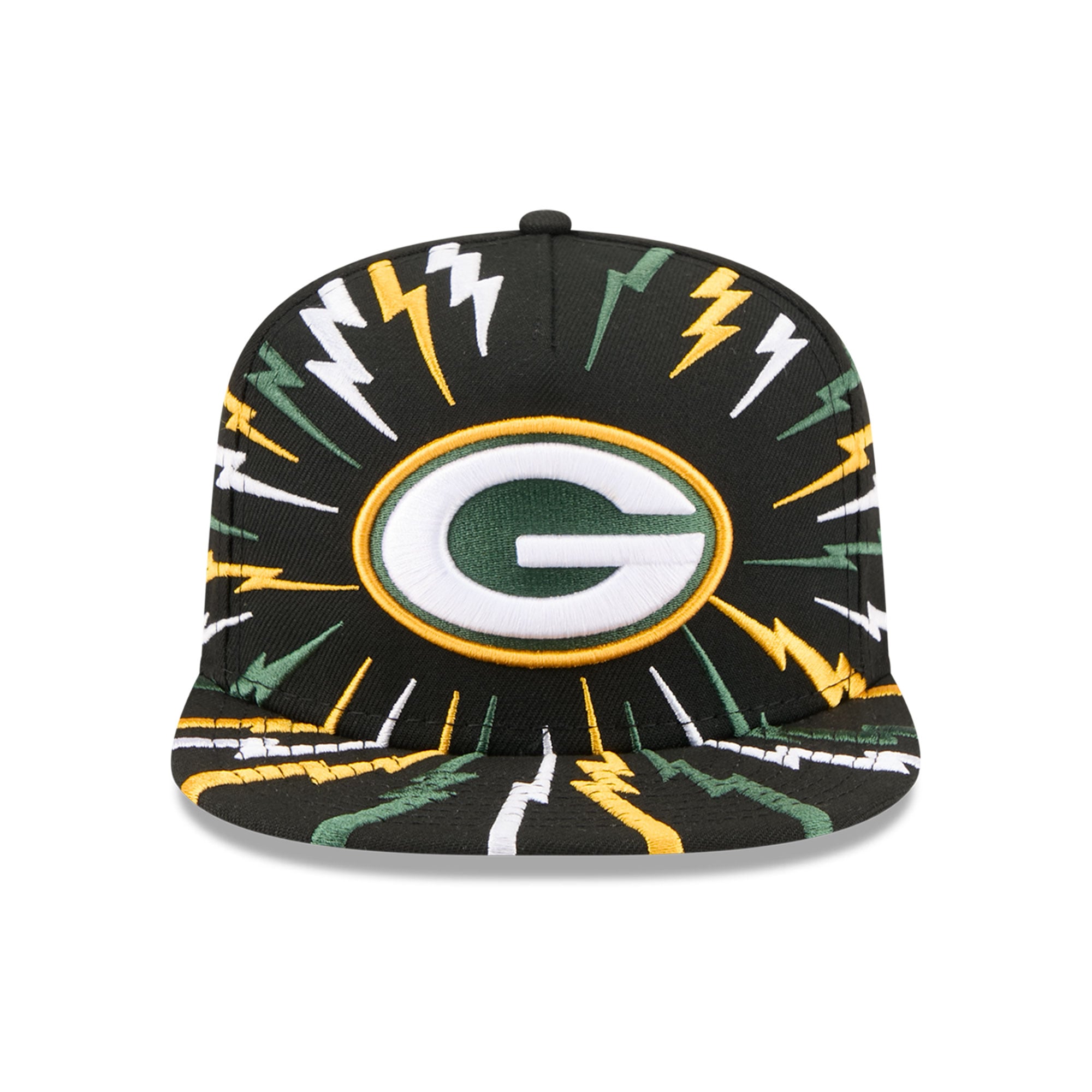 Casquette snapback New Era 9FIFTY Bolt A-Frame noire Green Bay Packers pour jeunes