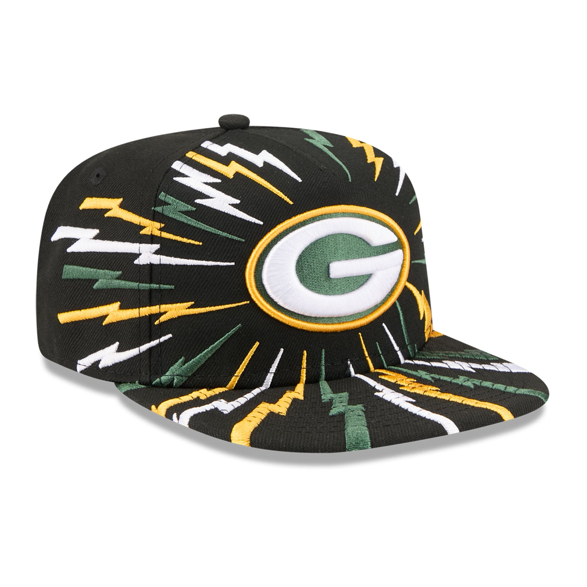 Casquette snapback New Era 9FIFTY Bolt A-Frame noire Green Bay Packers pour jeunes