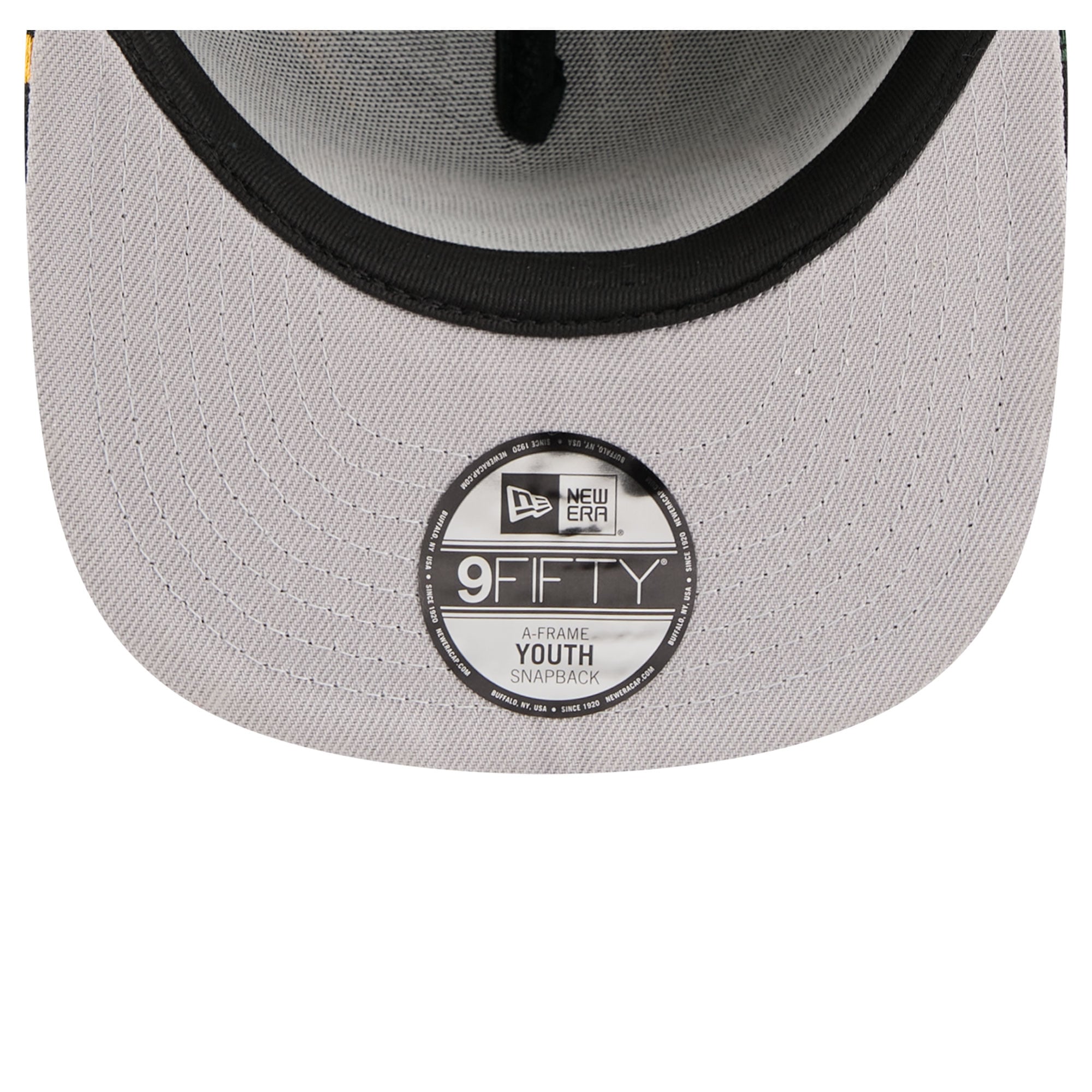 Casquette snapback New Era 9FIFTY Bolt A-Frame noire Green Bay Packers pour jeunes