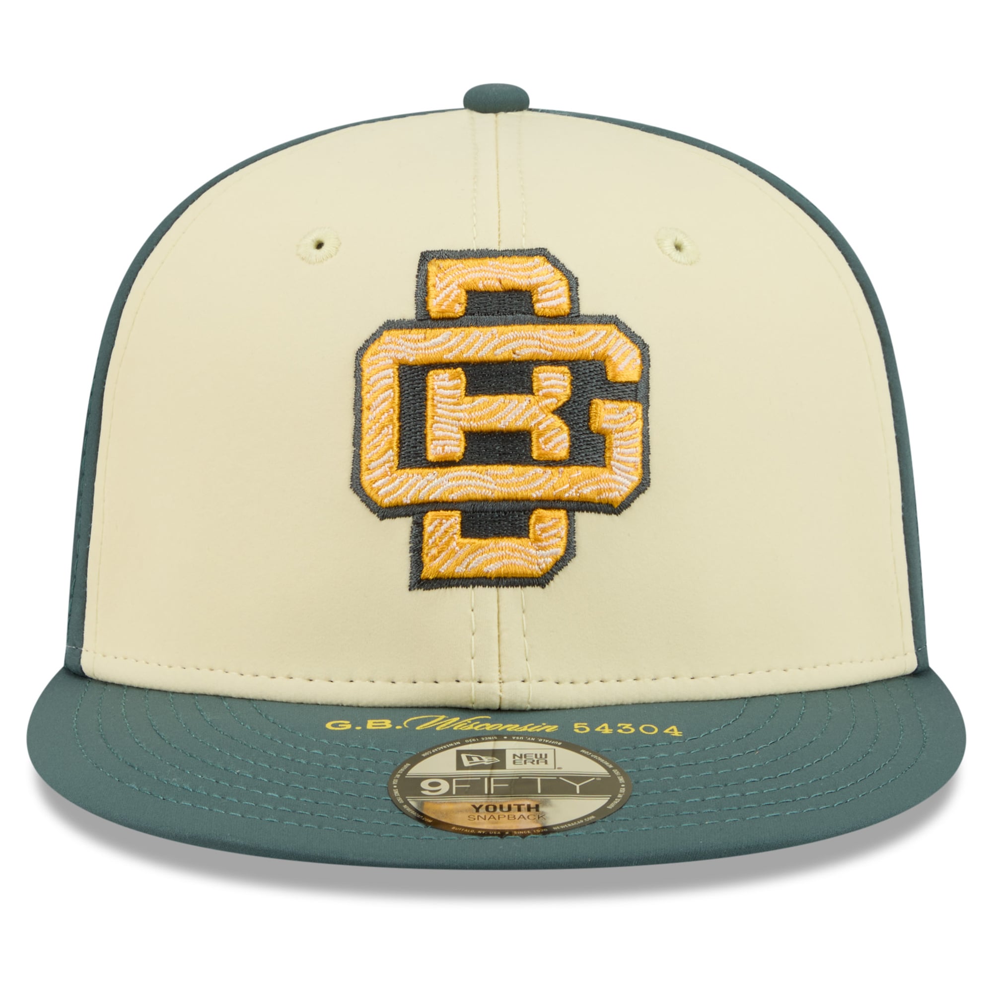 Youth New Era Cream Green Bay Packers 2026 Rivalries Collection 9FIFTY Snapback Hat