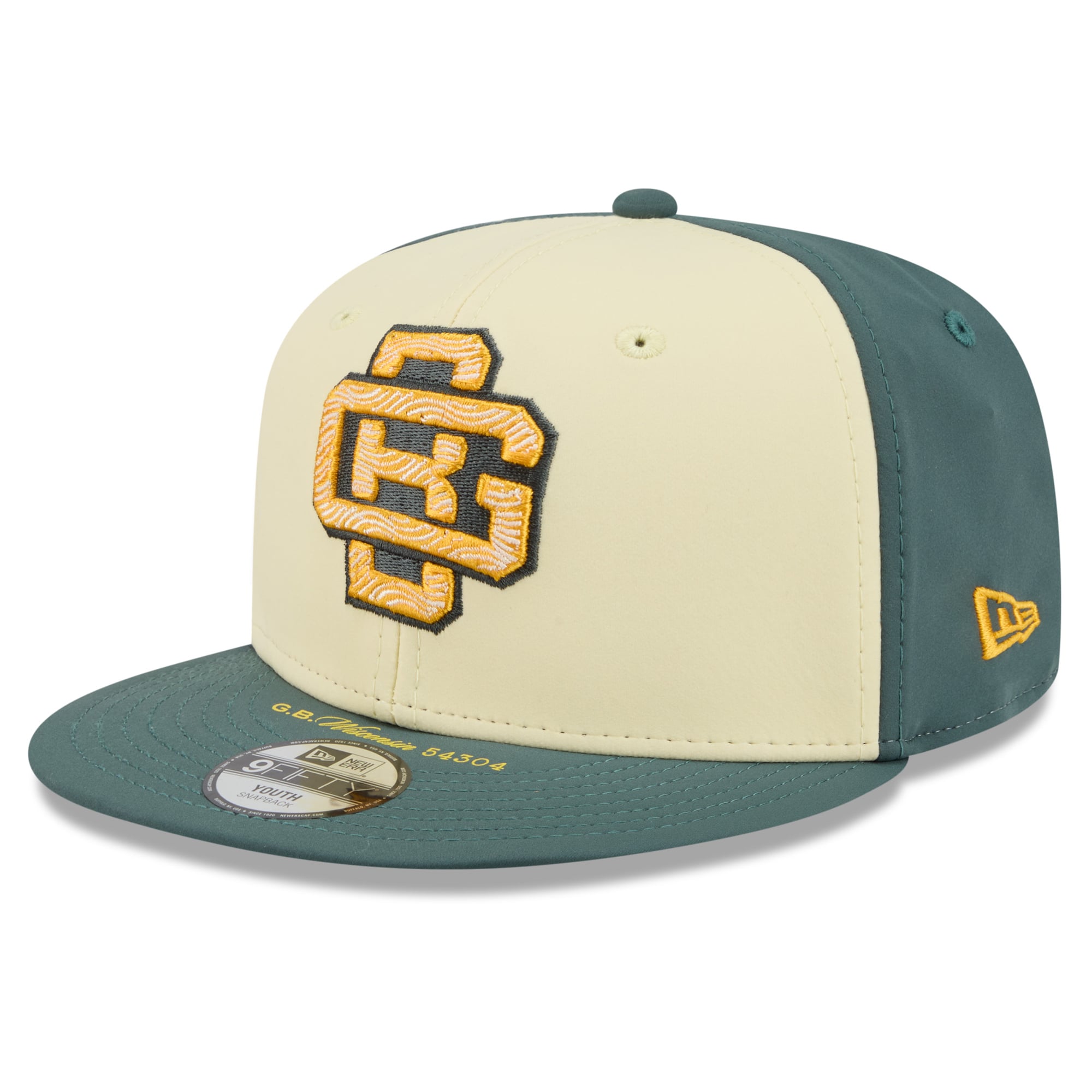 Youth New Era Cream Green Bay Packers 2026 Rivalries Collection 9FIFTY Snapback Hat