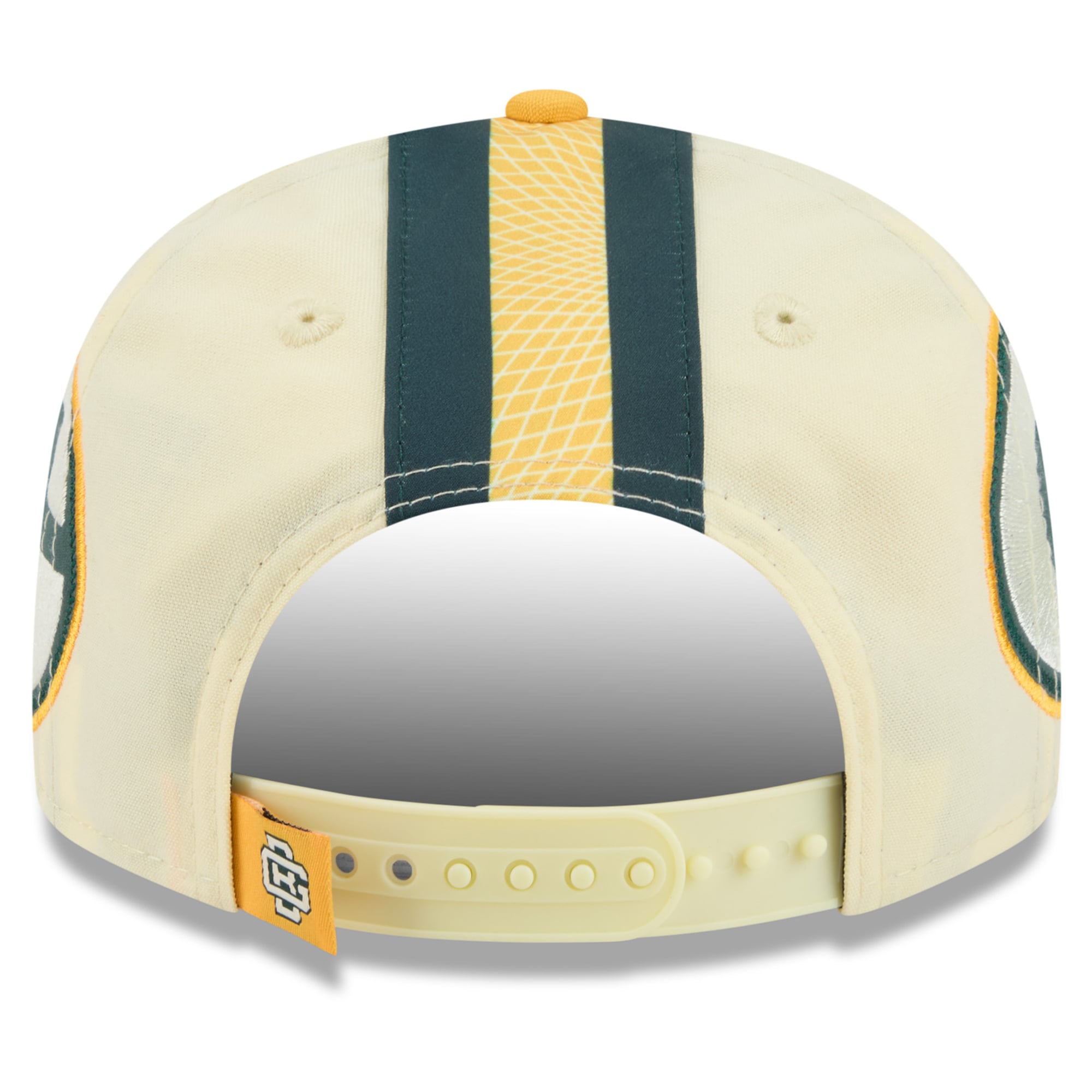 Youth New Era Cream Green Bay Packers 2026 Rivalries Collection Fan Pack Helmet 9FIFTY Snapback Hat