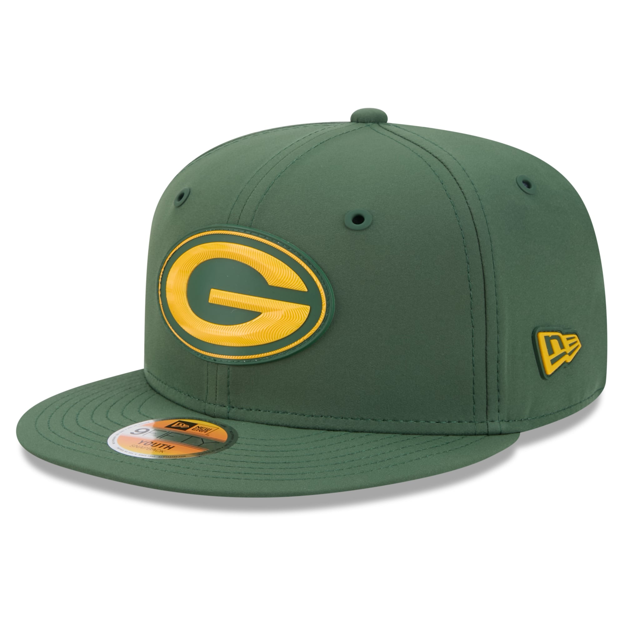 Youth New Era Green Green Bay Packers 2026 Sideline 9FIFTY Snapback Hat