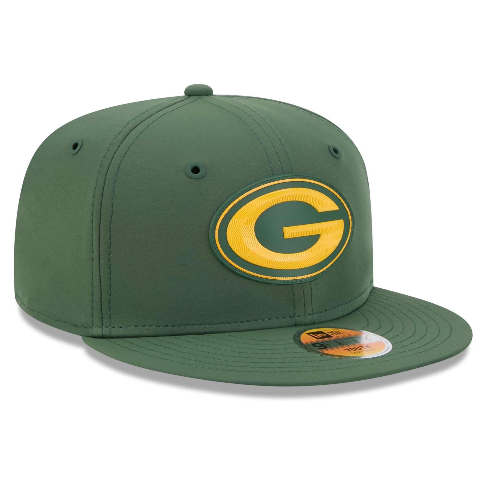 Youth New Era Green Green Bay Packers 2026 Sideline 9FIFTY Snapback Hat