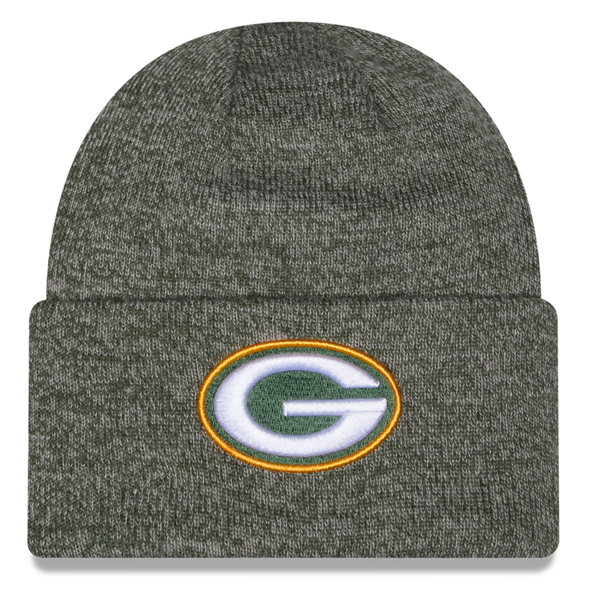 Bonnet à revers chiné vert Green Bay Packers pour enfant New Era