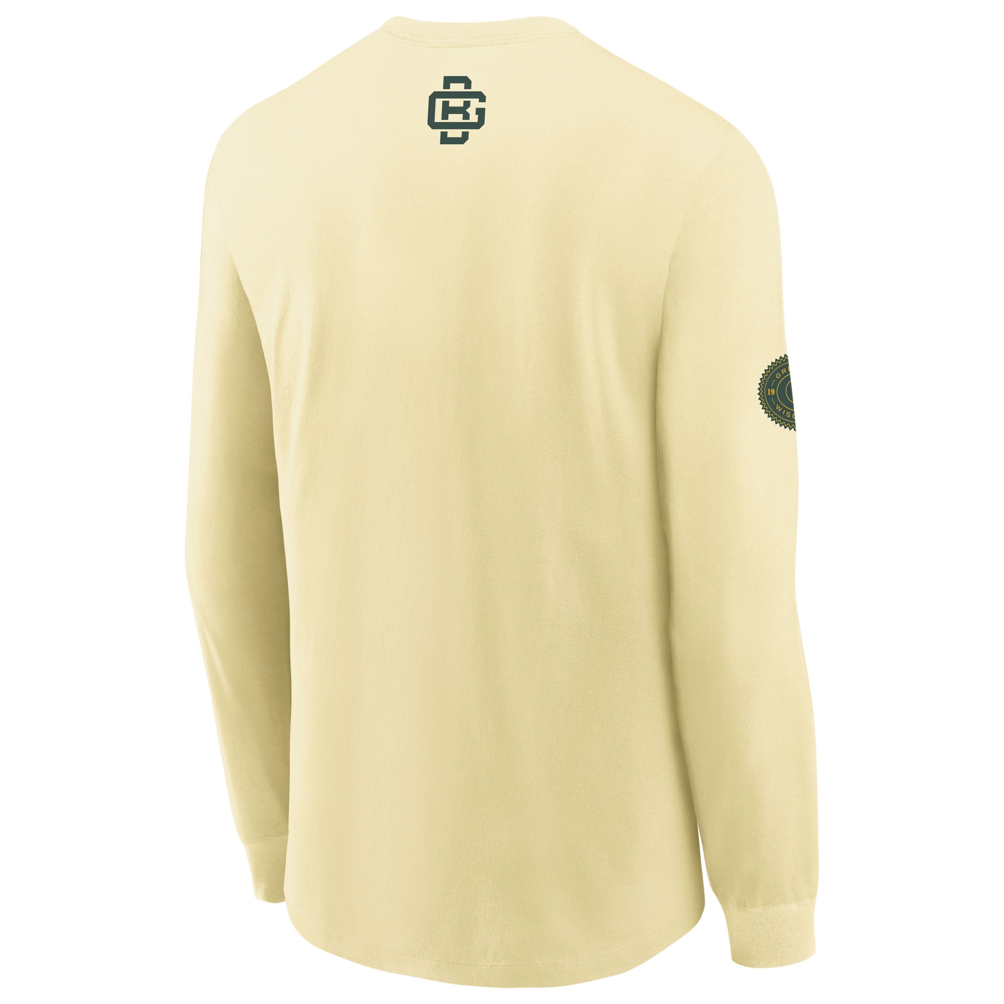 Youth Nike Cream Green Bay Packers 2026 Rivalries Collection Max90 Long Sleeve T-Shirt