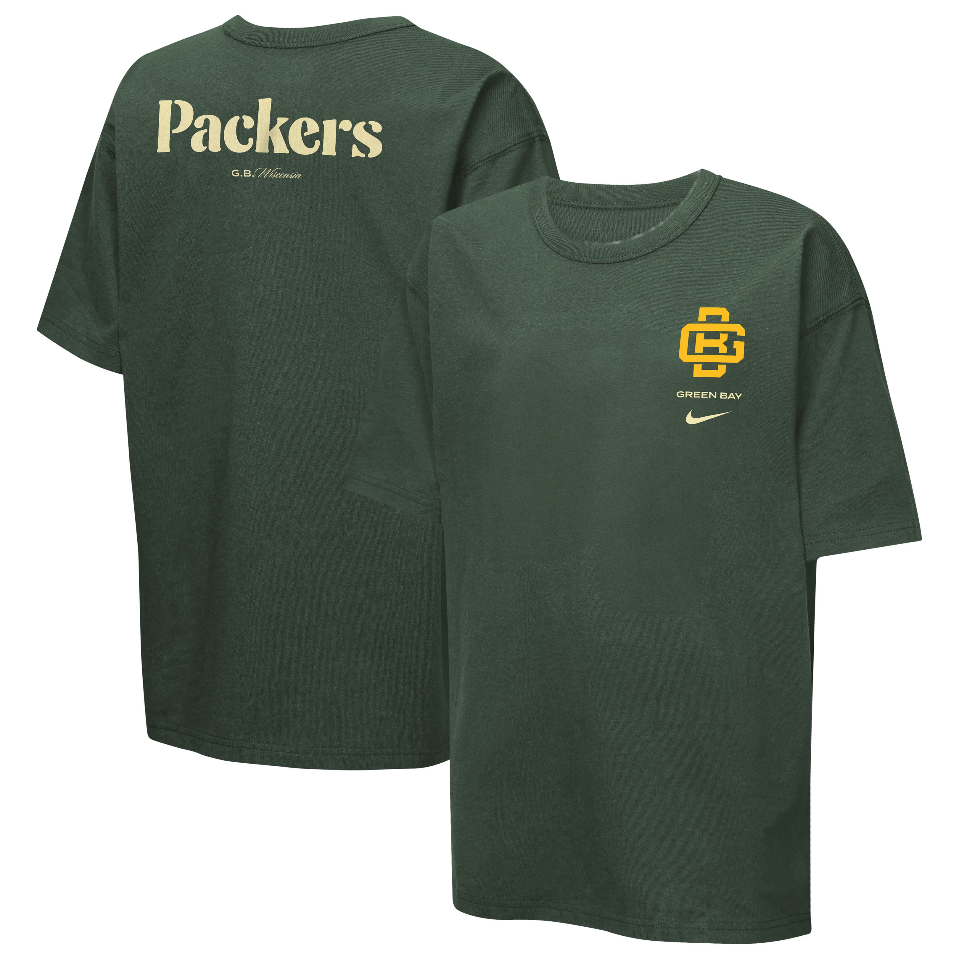 Youth Nike Green Bay Packers 2026 Rivalries Collection Helmet Max90 T-Shirt