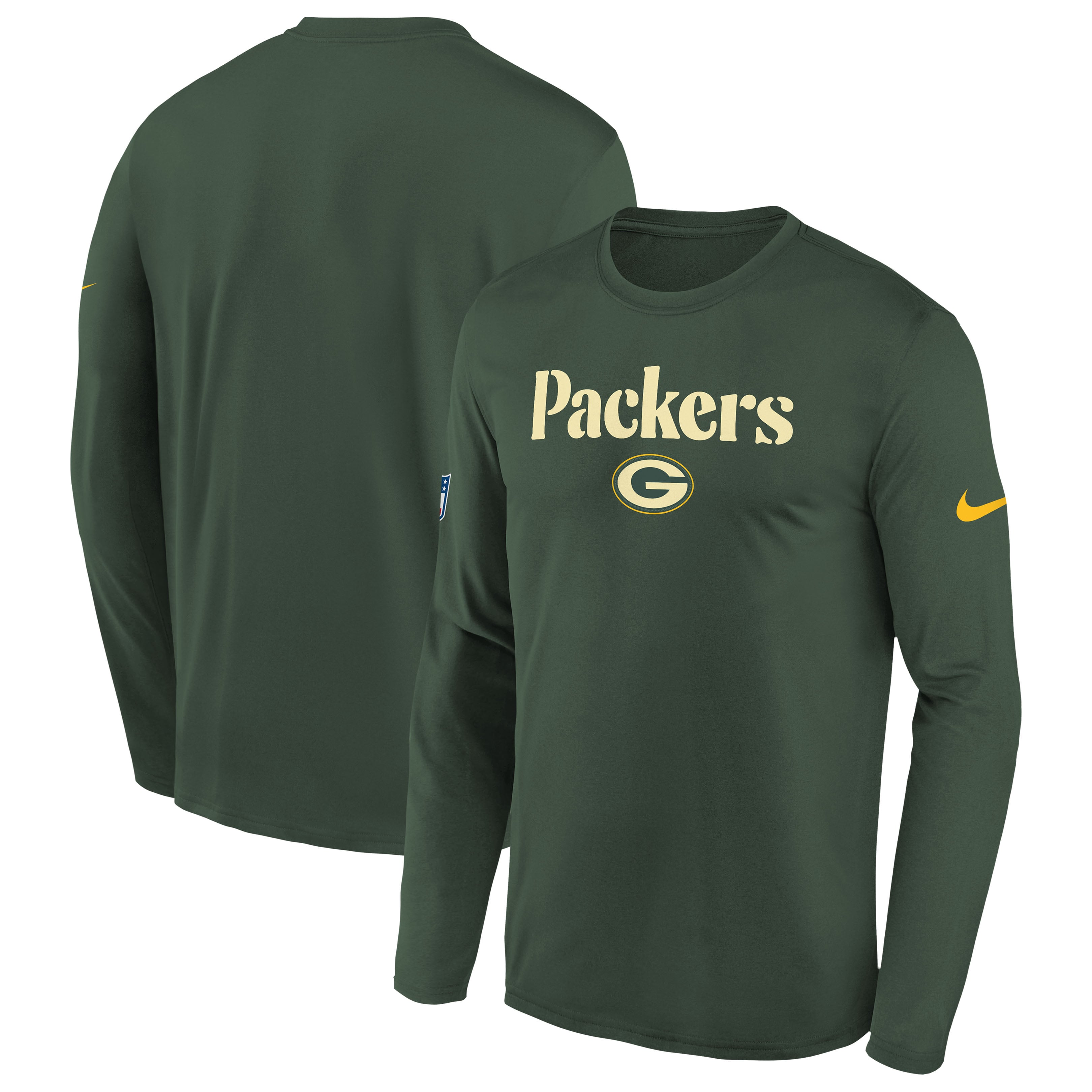 Youth Nike Green Bay Packers 2026 Rivalries Collection Sideline Legend Long Sleeve T-Shirt