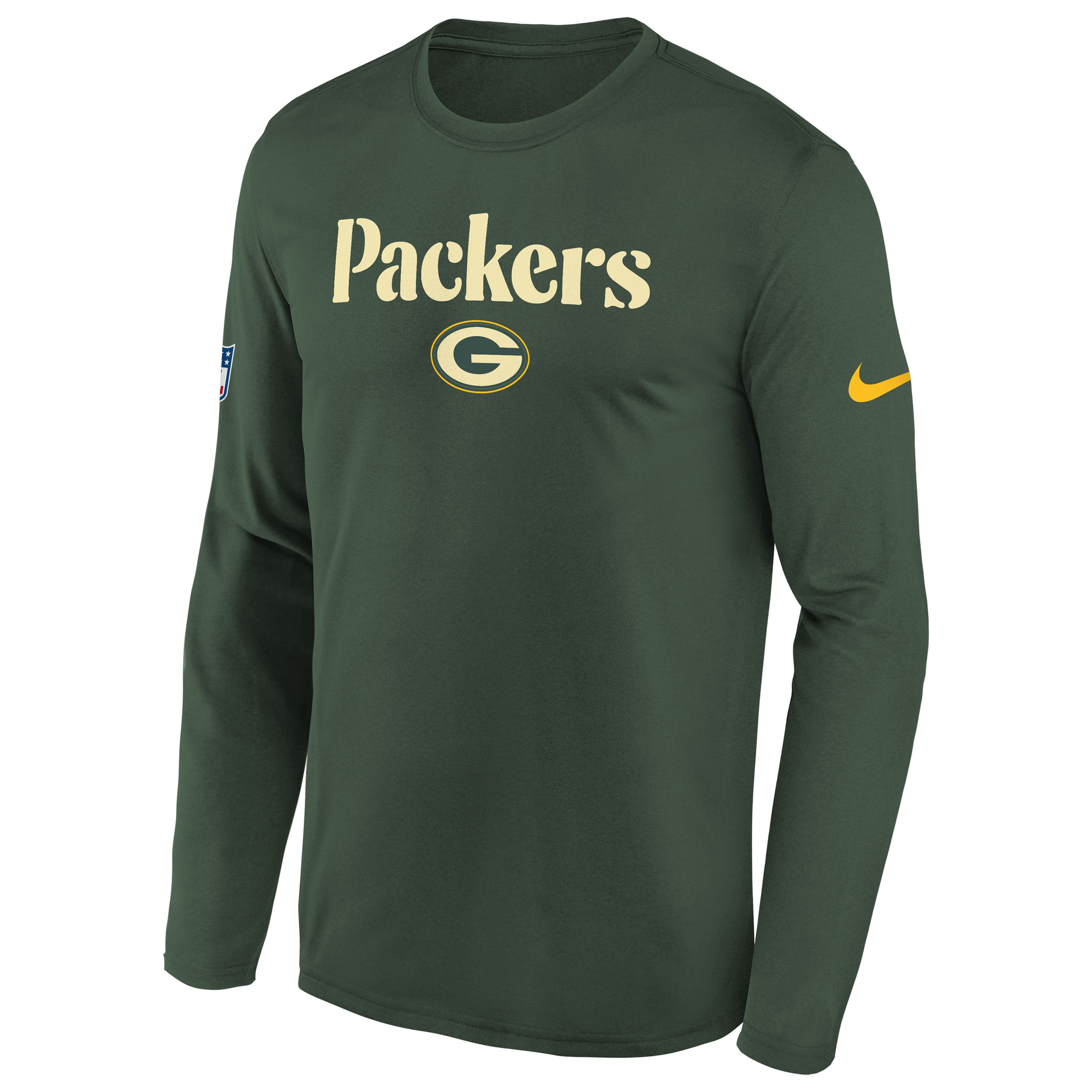 Youth Nike Green Bay Packers 2026 Rivalries Collection Sideline Legend Long Sleeve T-Shirt