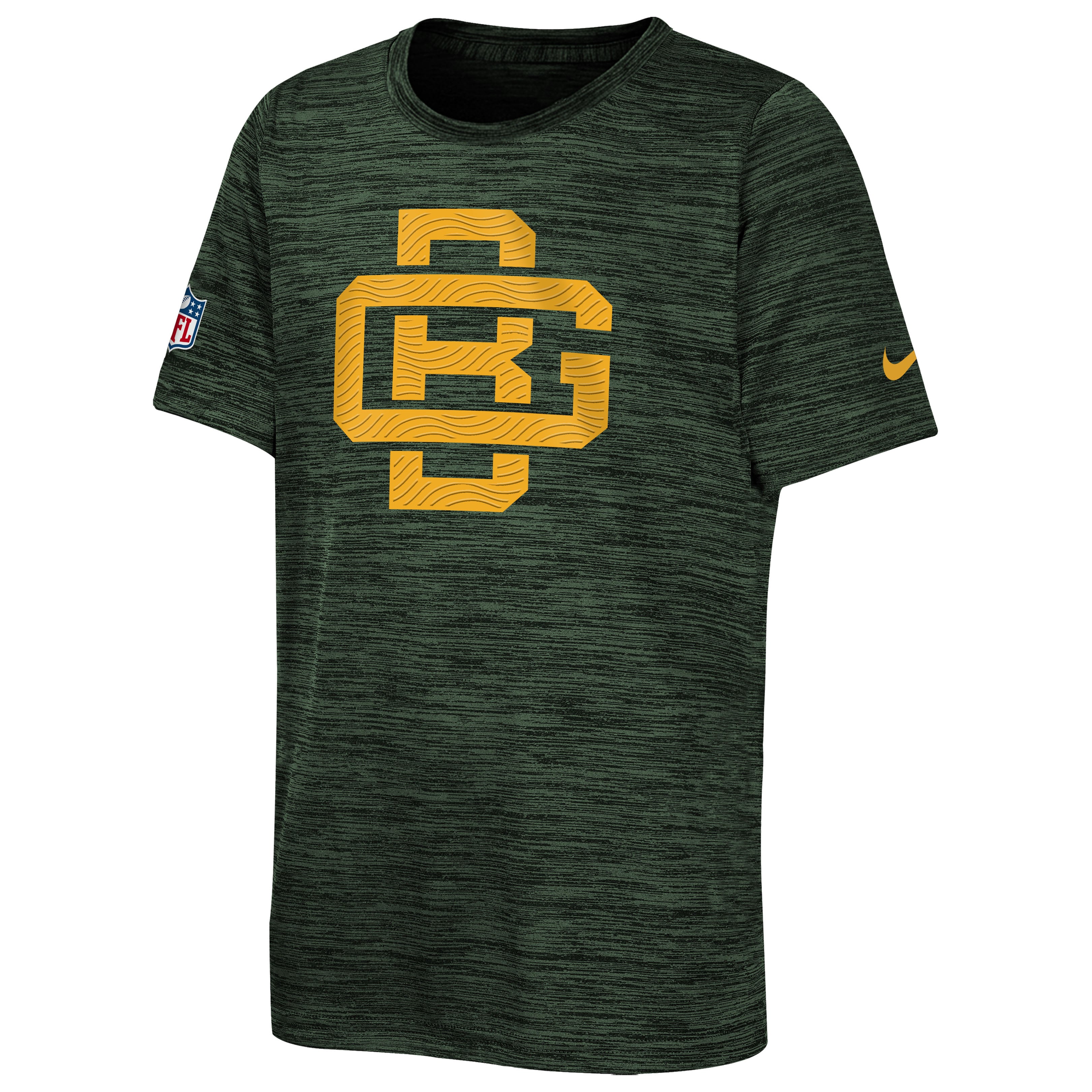 T-shirt Nike Green Bay Packers 2026 Rivalries Collection Sideline Velocity pour jeunes