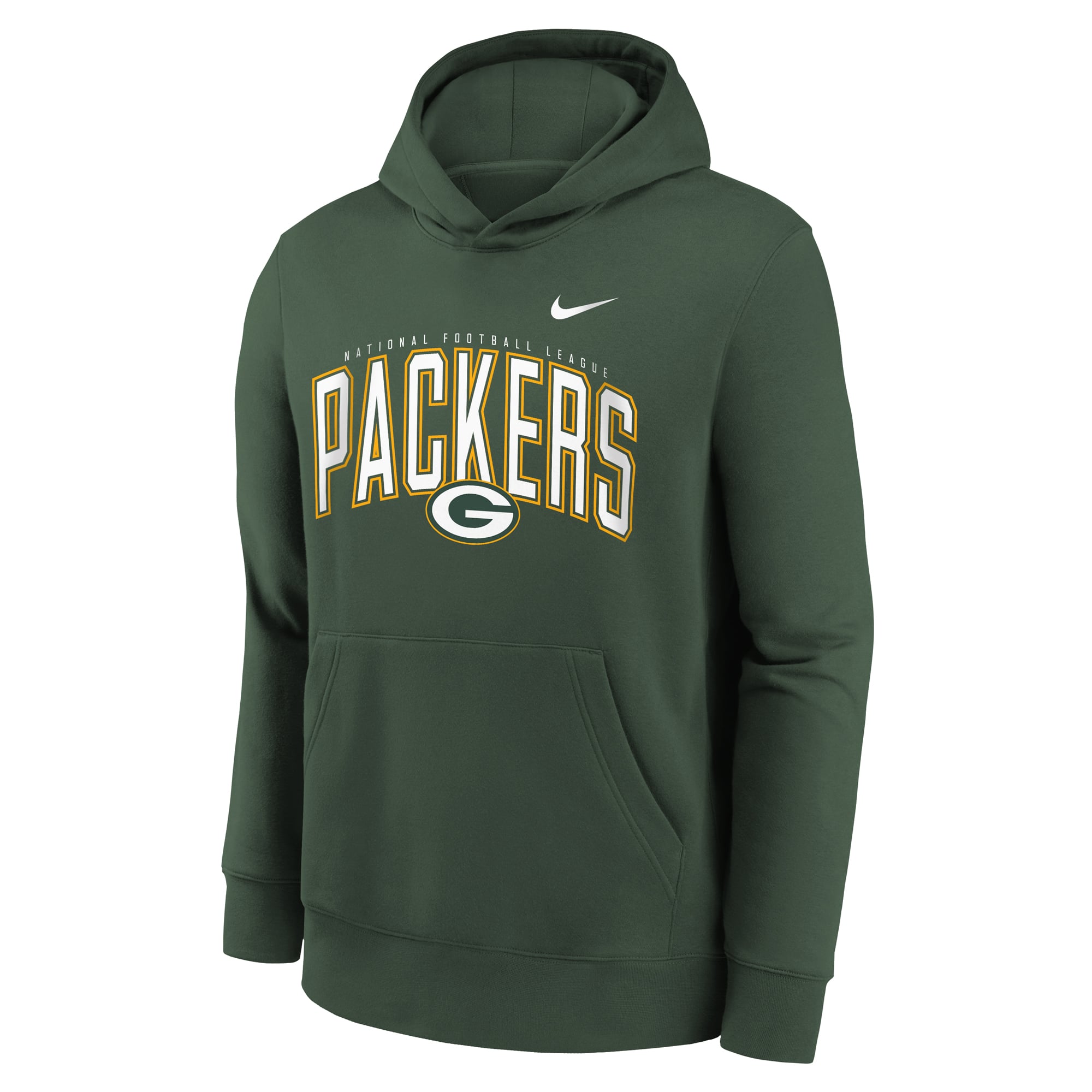 Sweat à capuche en polaire Nike Green Bay Packers pour enfant