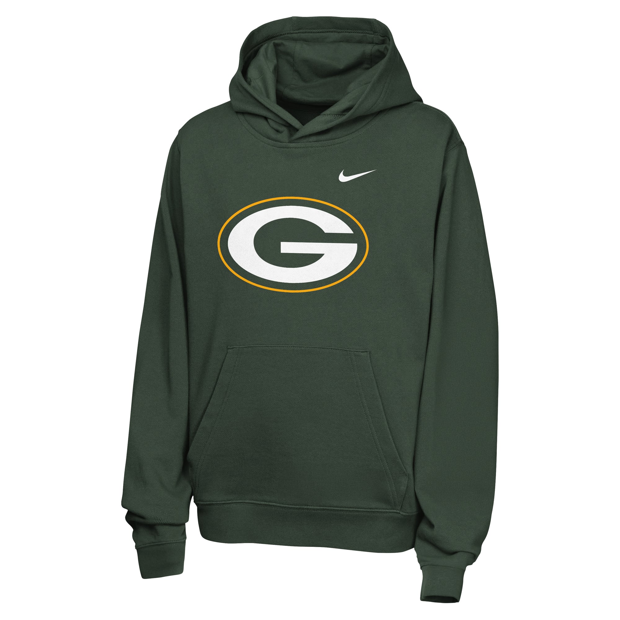 Sweat à capuche en polaire Nike Green Bay Packers vert pour enfant