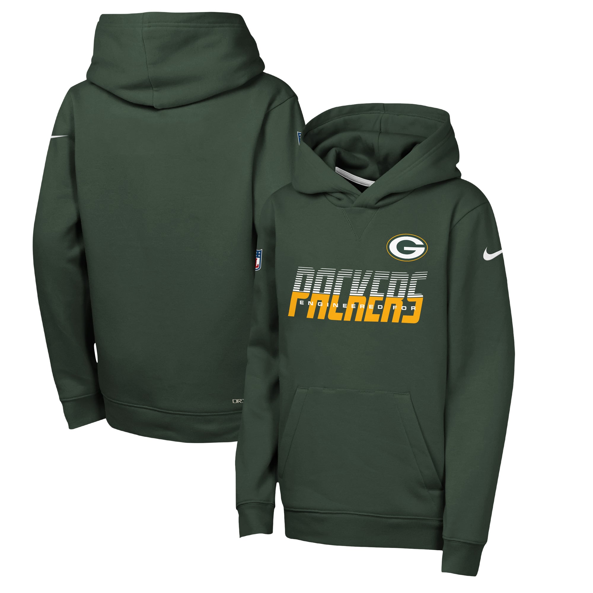 Youth Nike Green Bay Packers Sideline Dri-FIT Hoodie