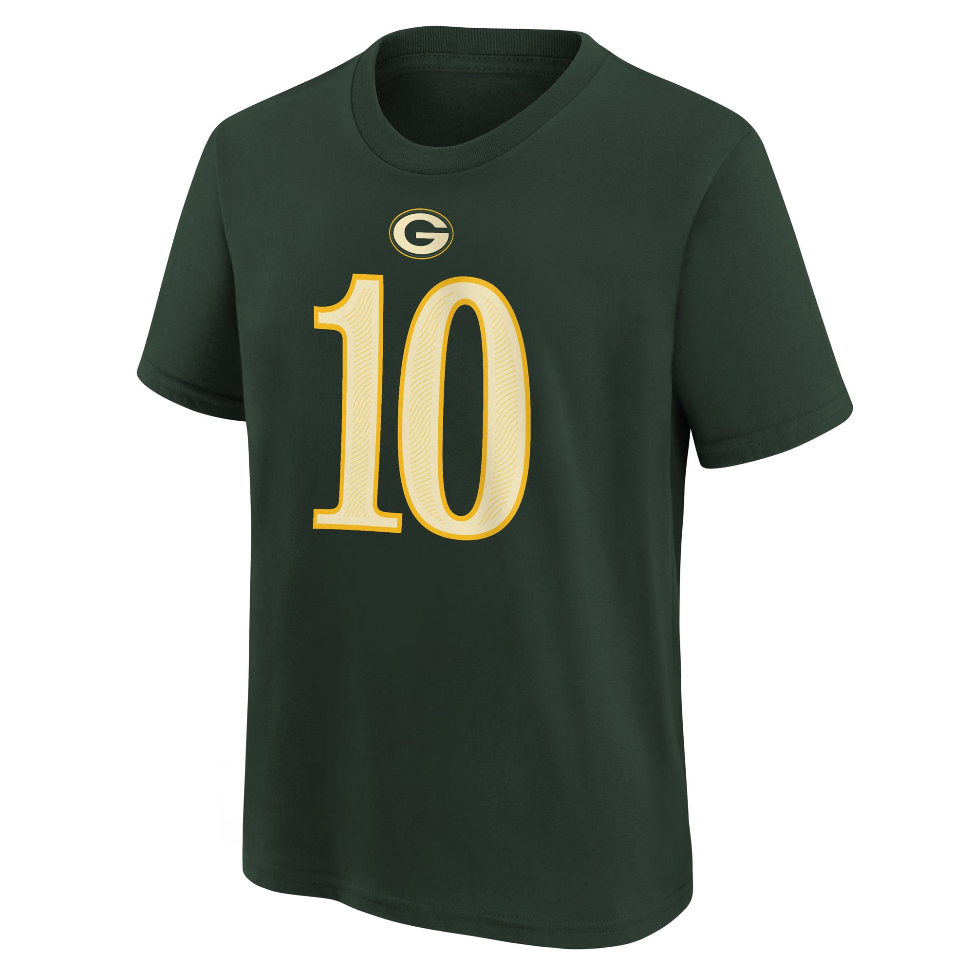 Youth Nike Jordan Love Green Bay Packers 2026 Rivalries Collection Name & Number T-Shirt