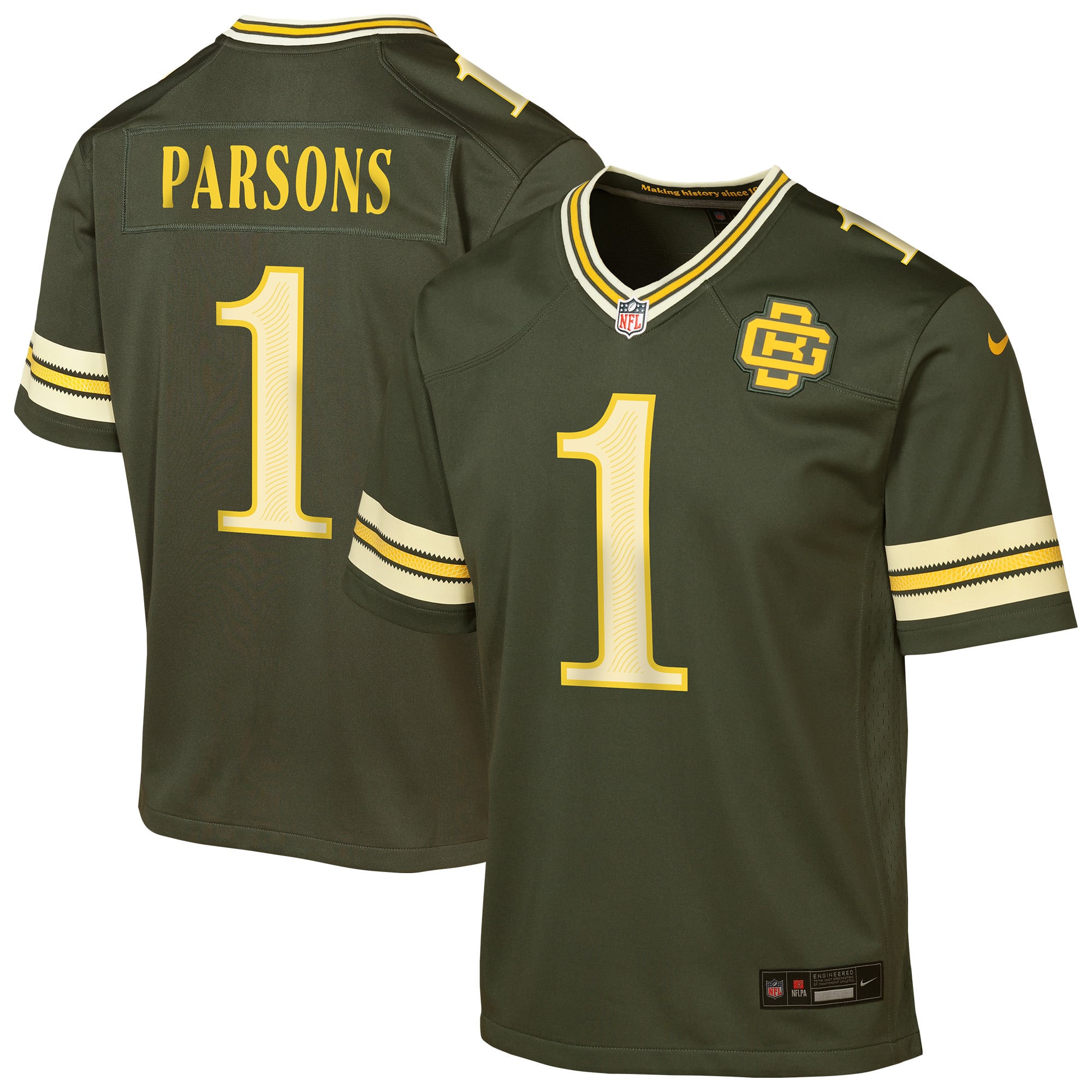 Youth Nike Micah Parsons Green Bay Packers 2026 Rivalries Collection Game Jersey