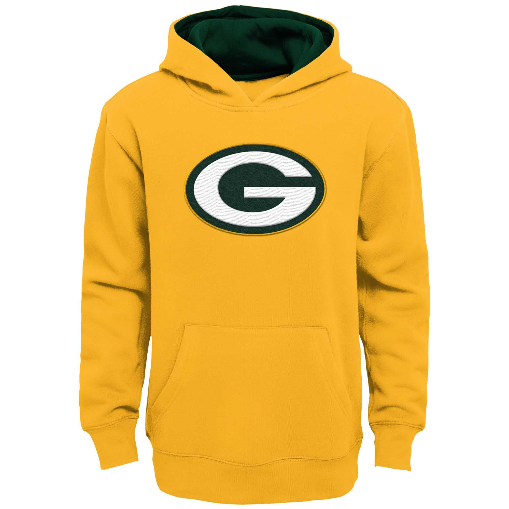 Youth Outerstuff Natural Green Bay Packers Prime Pullover Hoodie