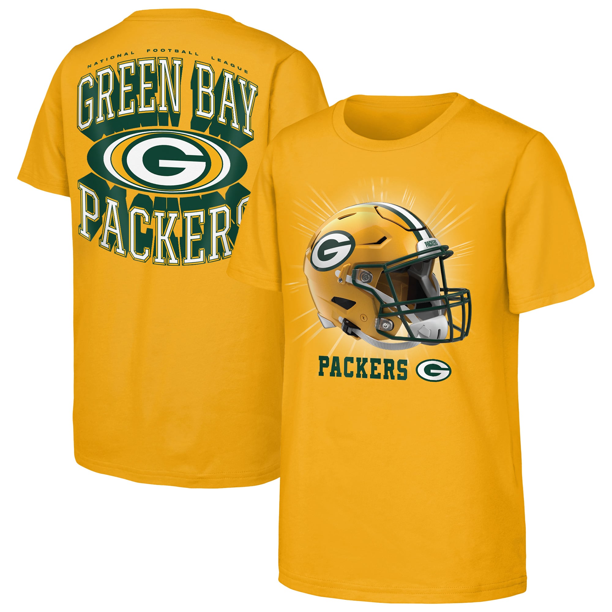 Youth Outerstuff Gold Green Bay Packers Winning Mentality T-Shirt