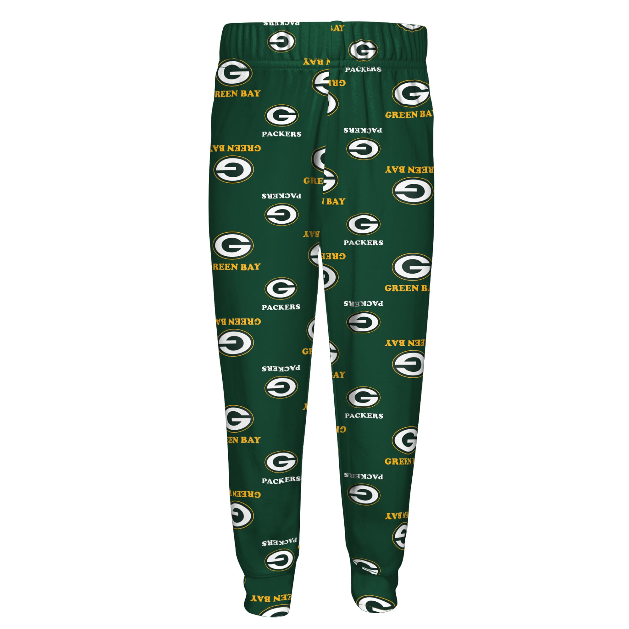 Ensemble pyjama enfant Outerstuff vert Green Bay Packers, manches longues et pantalon imprimé intégral