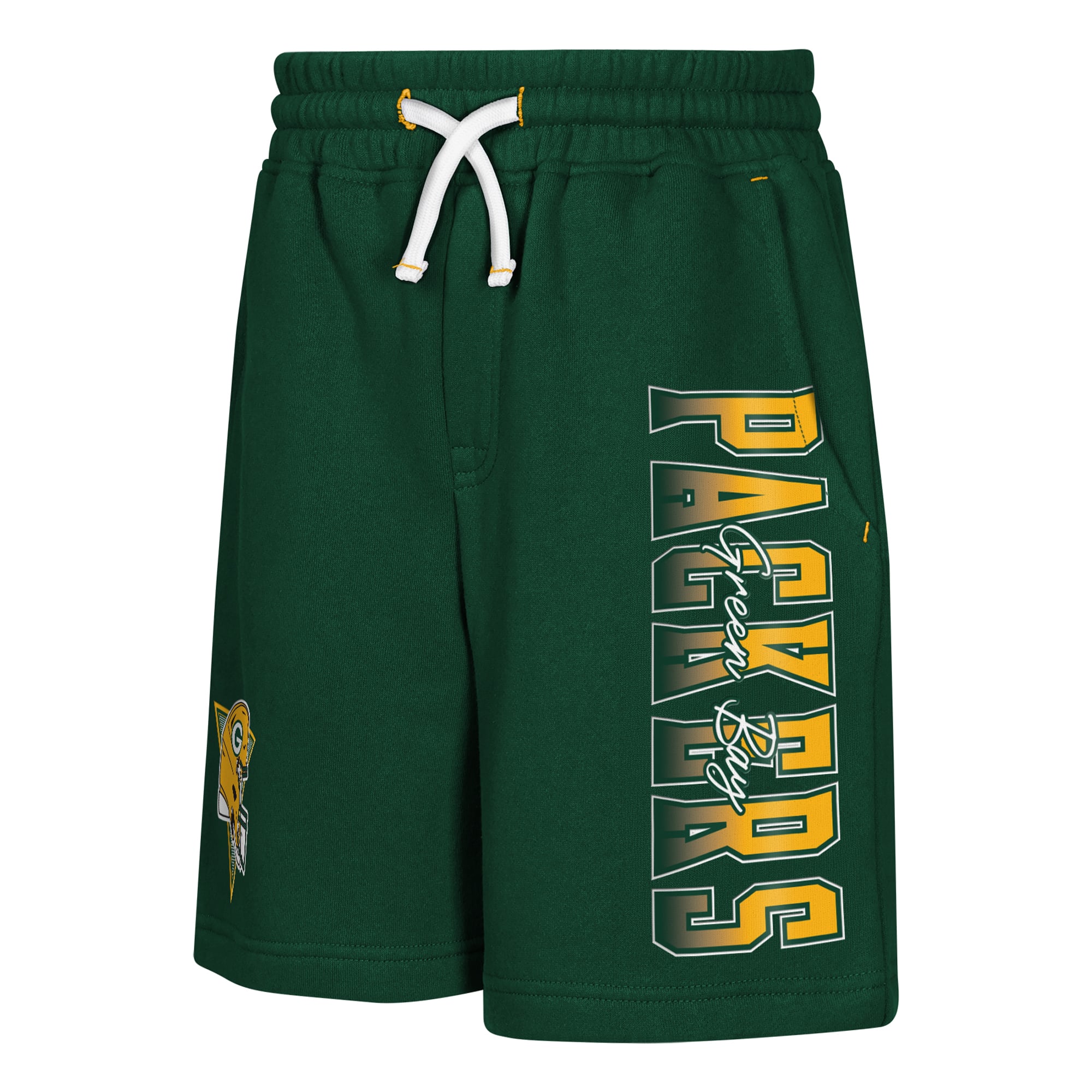 Youth Outerstuff Green Bay Packers Audible Fleece Shorts