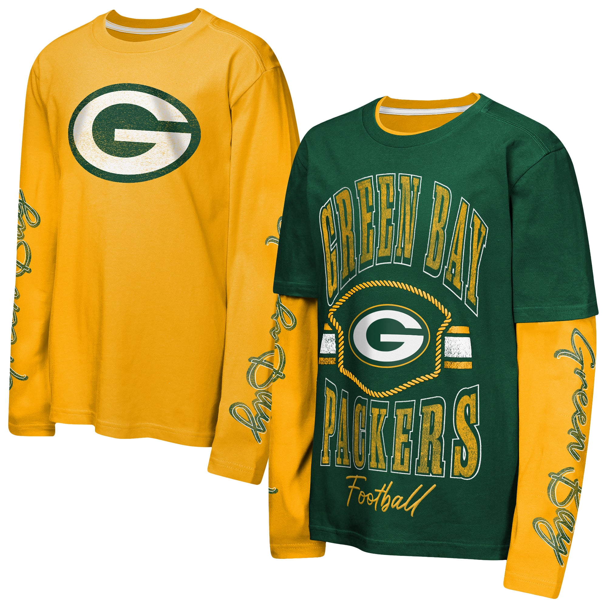Youth Outerstuff Green Bay Packers Motion Combo Set