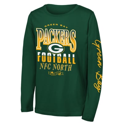 Green Bay Packers Outerstuff Youth Real Ones Long Sleeve T-Shirt - Green