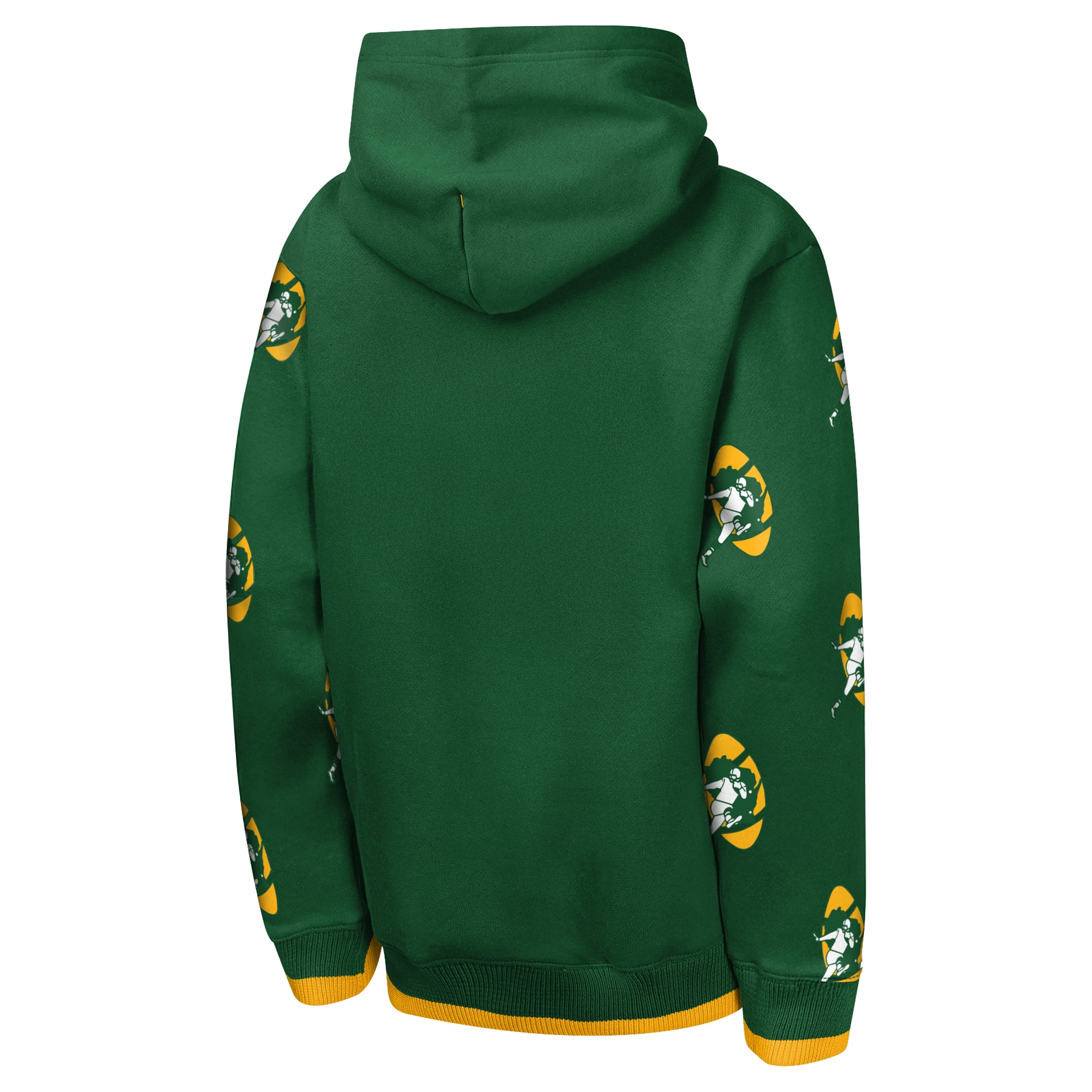 Sweat à capuche en chenille vert Green Bay Packers rétro Draft Day pour jeunes