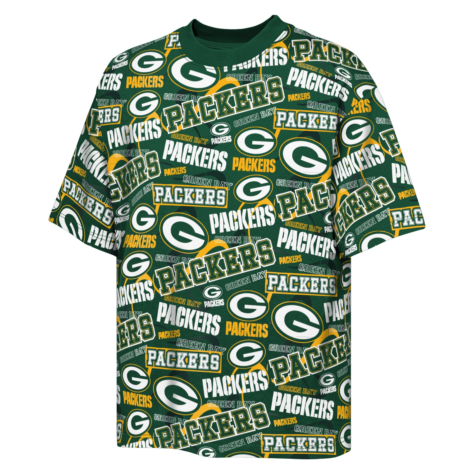 T-shirt à manches courtes vert Green Bay Packers pour jeunes