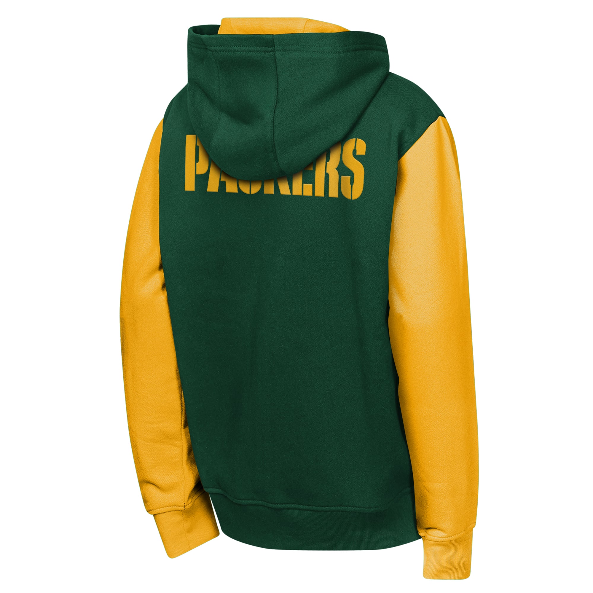 Sweat à capuche zippé vert Green Bay Packers Stadium pour jeunes