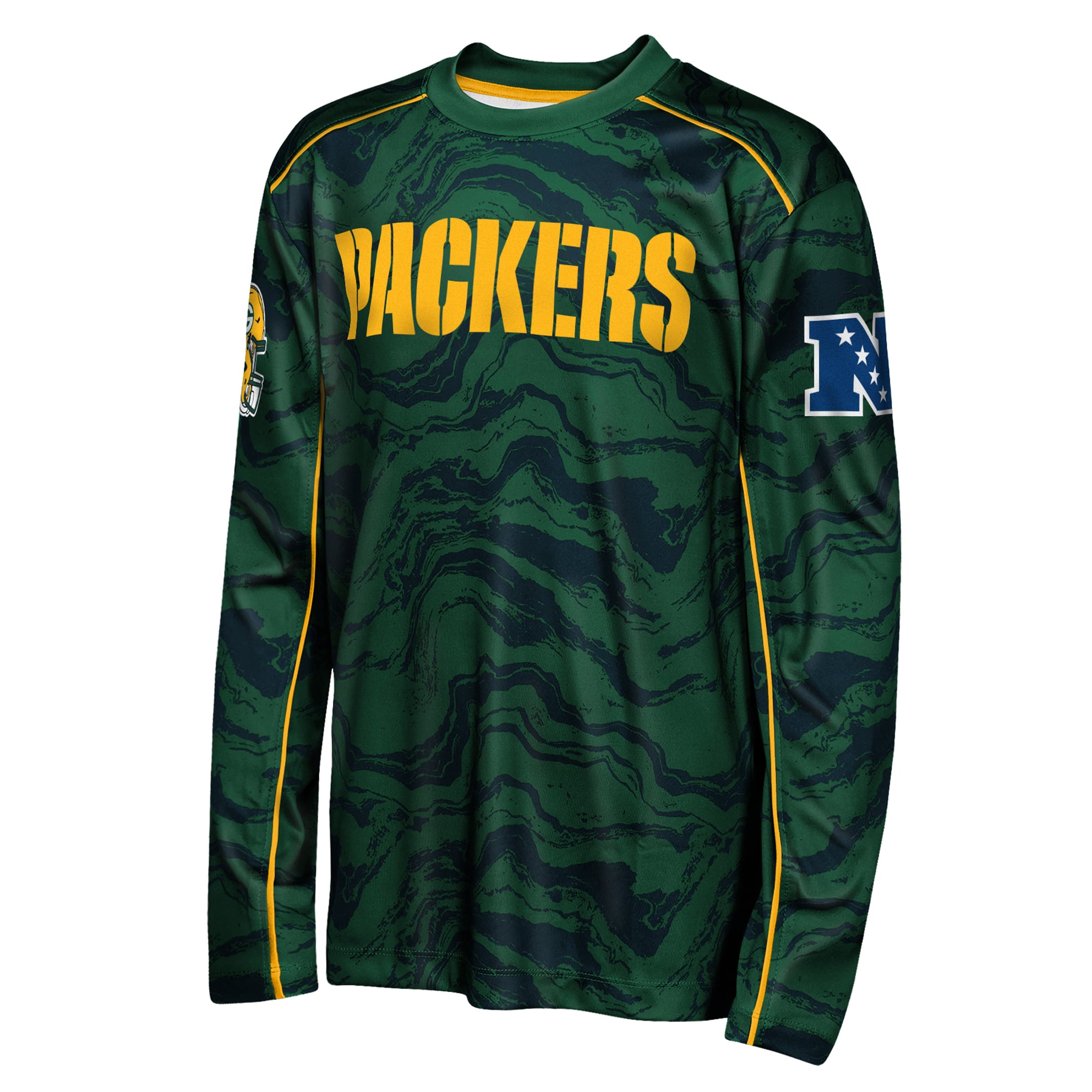 T-shirt à manches longues Youth Outerstuff Green Bay Packers Tailgate Performance