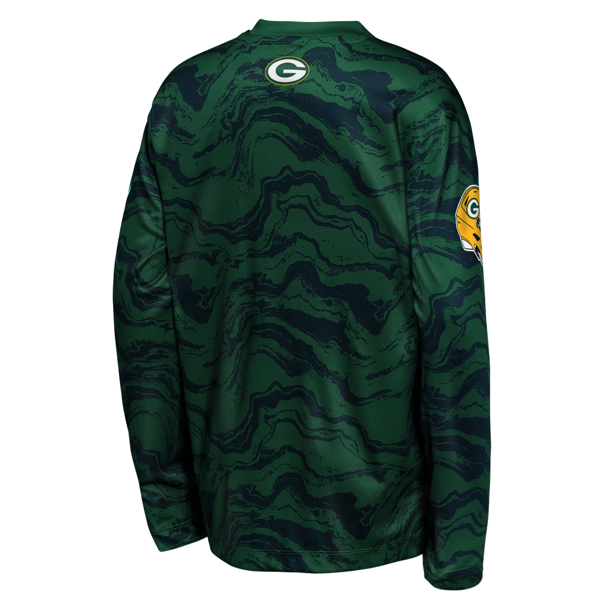 T-shirt à manches longues Youth Outerstuff Green Bay Packers Tailgate Performance