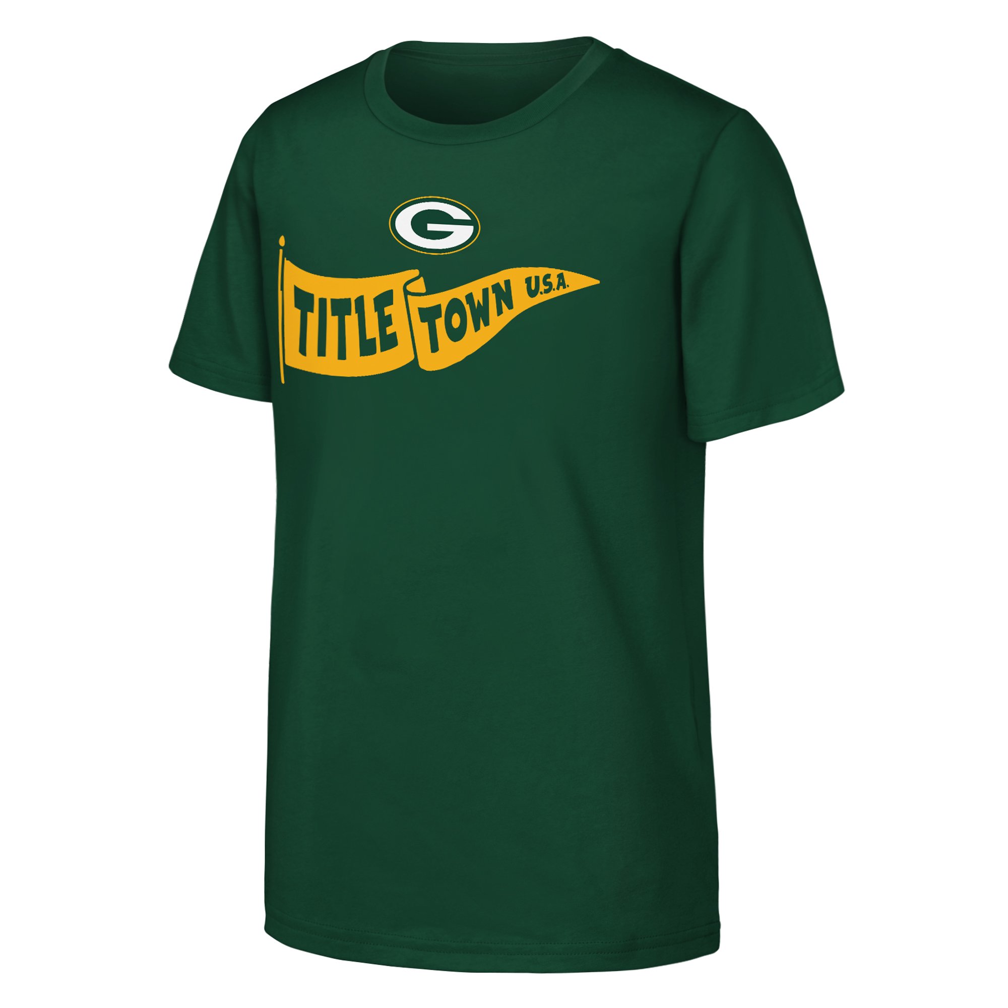 T-shirt Outerstuff vert pour jeunes, esprit d'équipe des Green Bay Packers