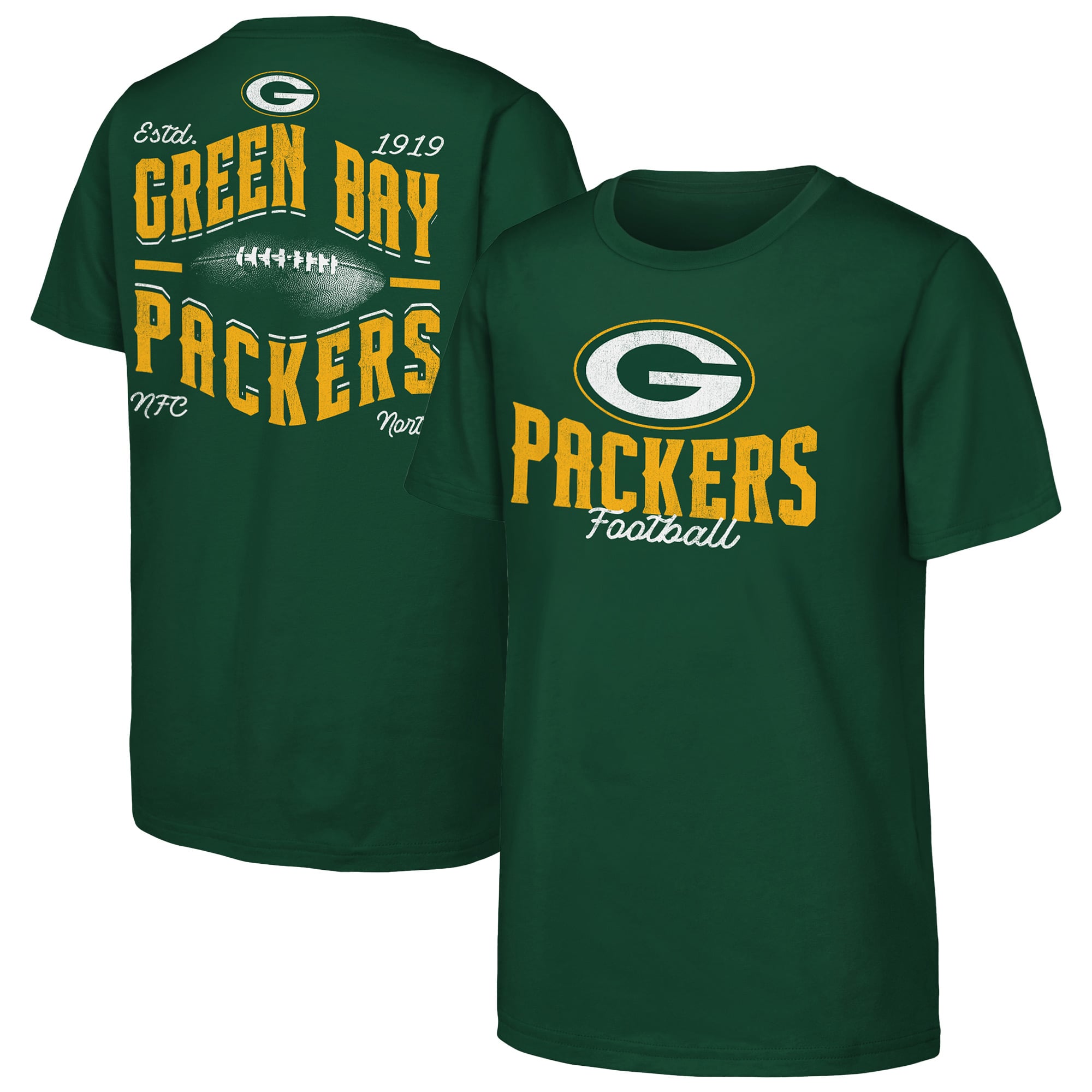 T-shirt vert Green Bay Packers Top Pick pour jeunes de la marque Outerstuff