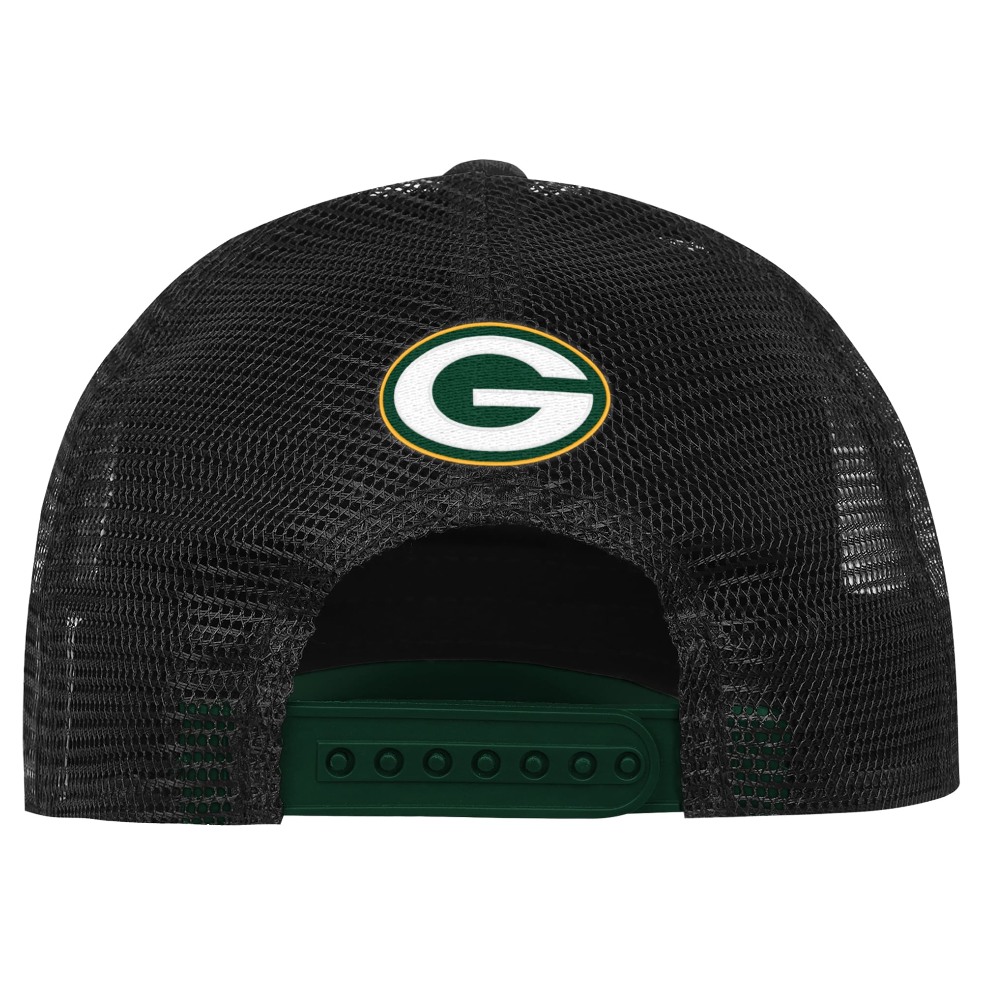 Youth Outerstuff Green/Gold Green Bay Packers Handoff Foam Adjustable Trucker Hat