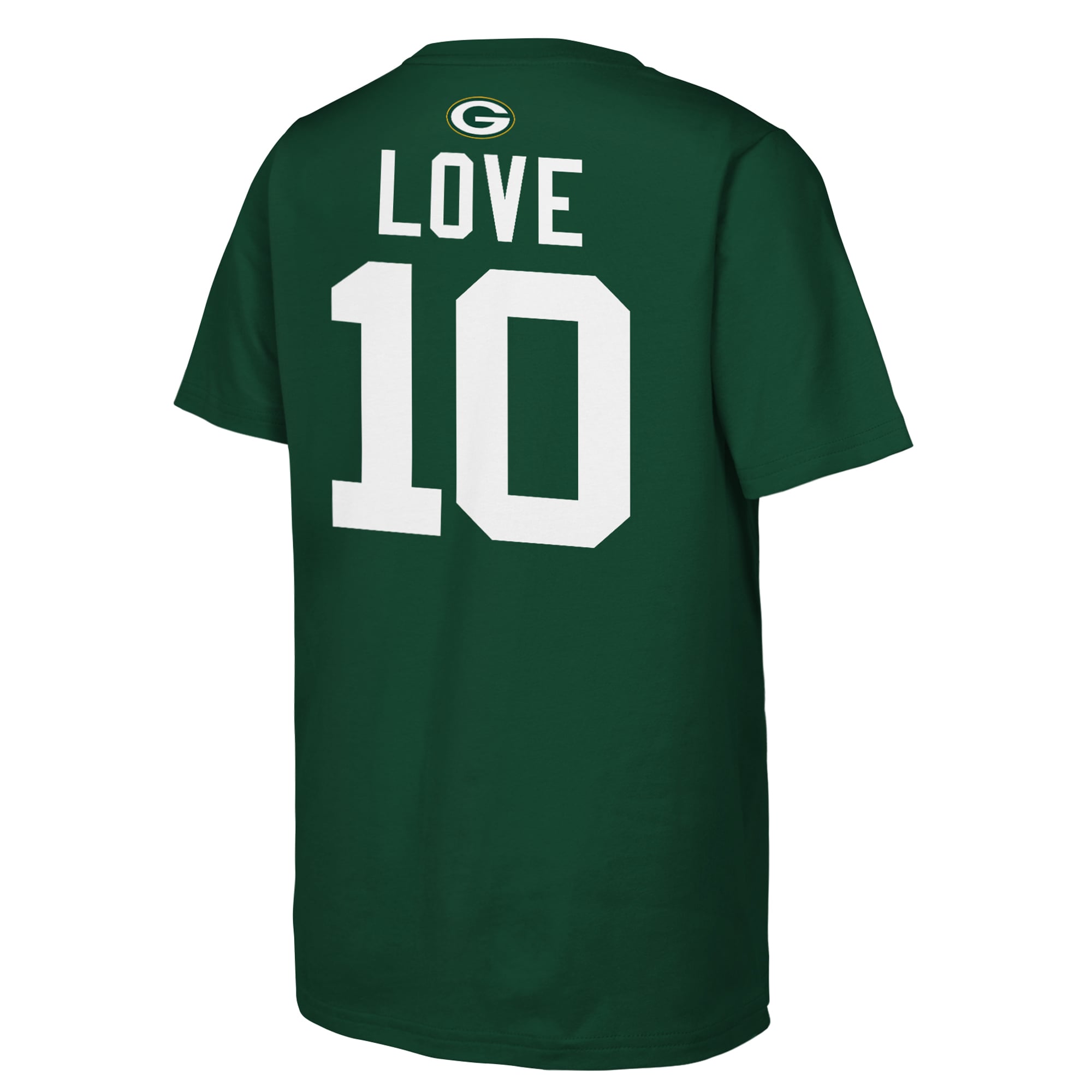 Youth Outerstuff Jordan Love Green Bay Packers Name & Number T-Shirt