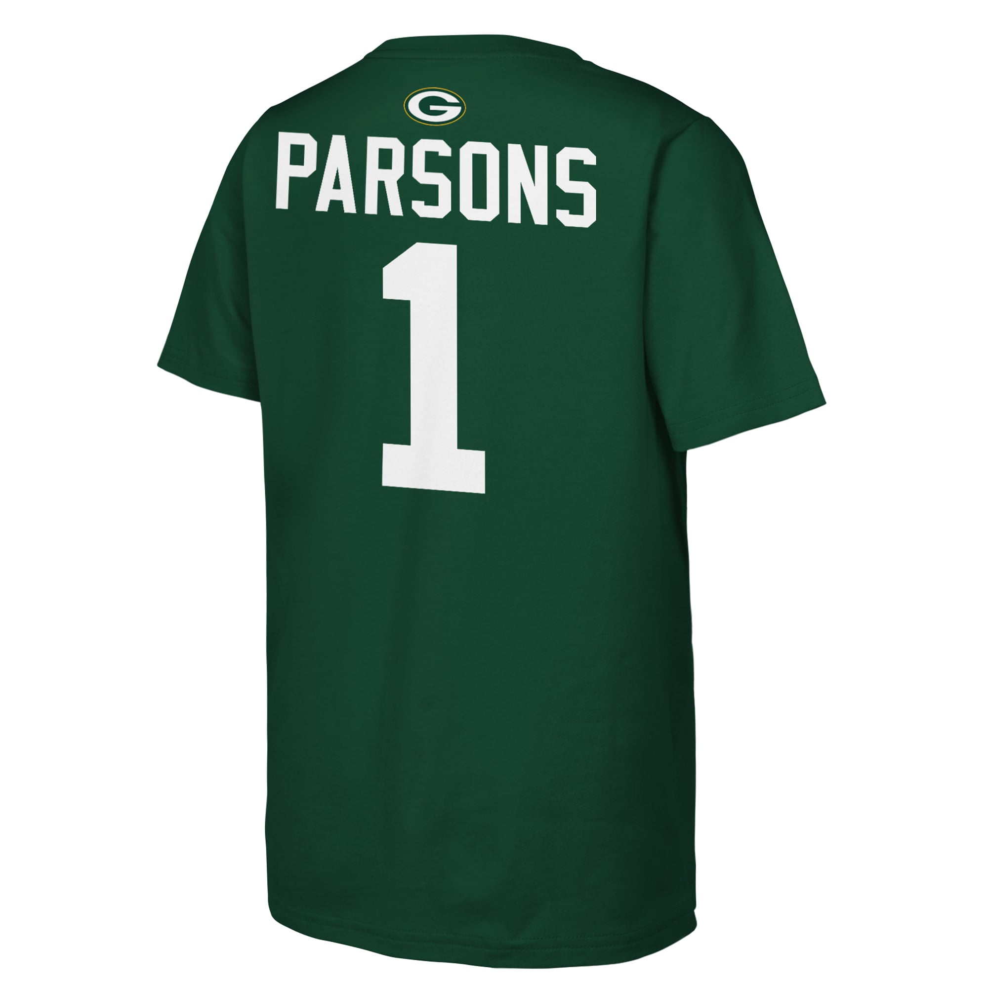 T-shirt Youth Outerstuff Micah Parsons vert Green Bay Packers avec nom et numéro