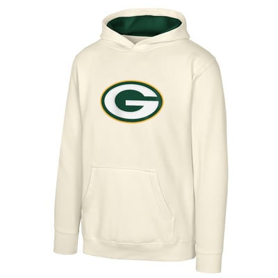 Green Bay Packers Outerstuff Youth Prime Pullover Hoodie - Natural