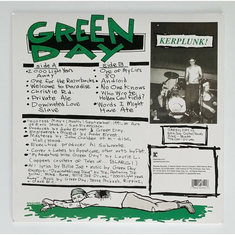 Joe Plunk Green Day Kerplunk Album Cover