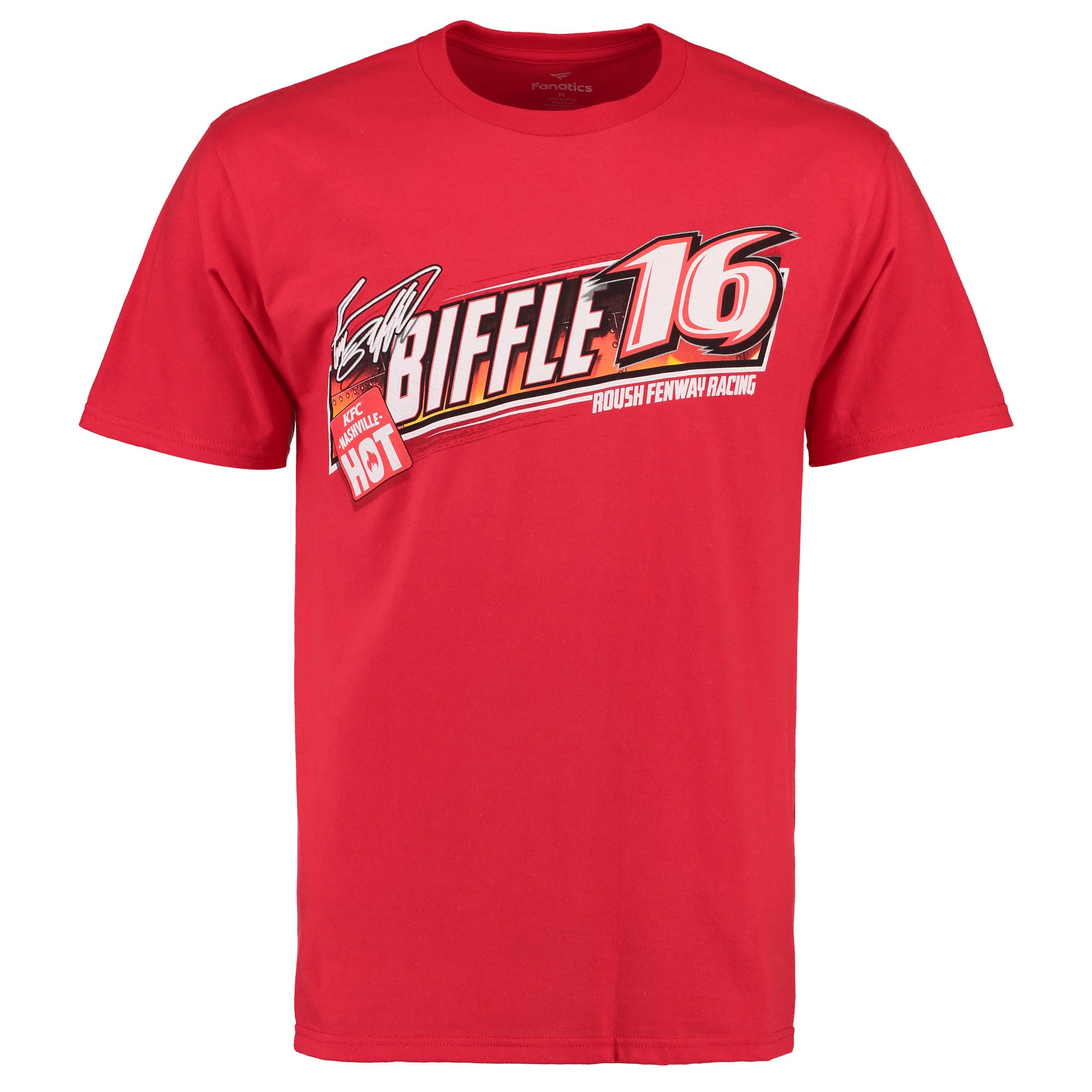 Men's Greg Biffle Red KFC Chassis 2 Spot T-Shirt